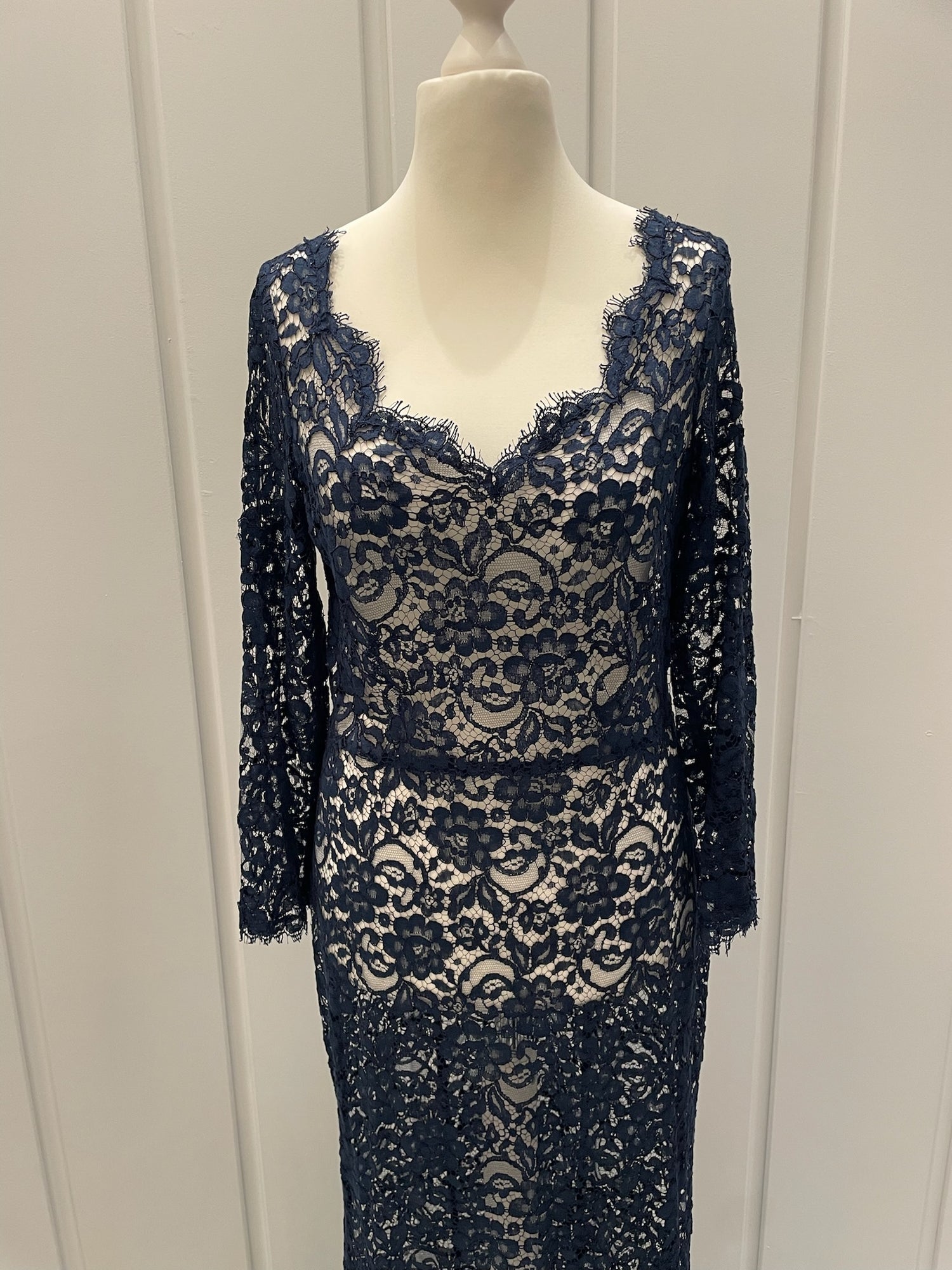 Skrædder Syet Blonde Kjole