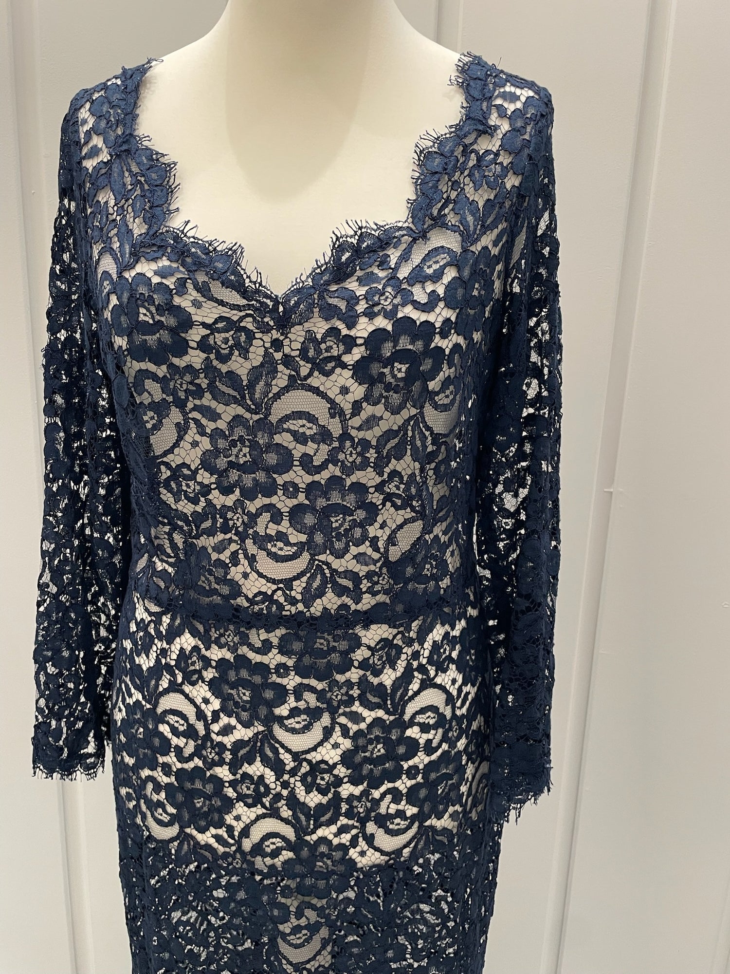 Skrædder Syet Blonde Kjole