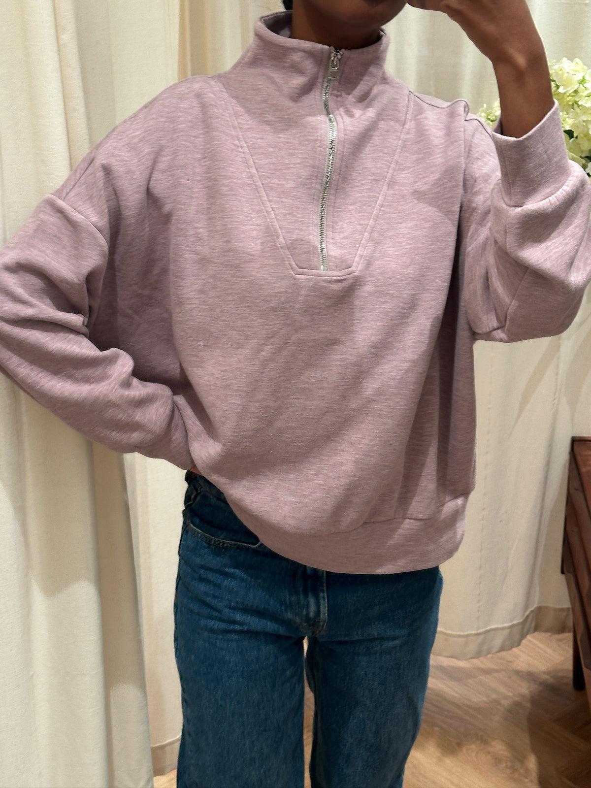 Varley Doublesoft Zip Sweater