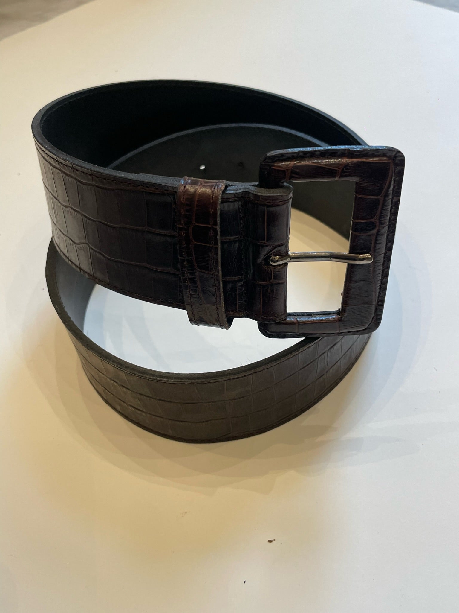 Mika Sarolea Læder Bælte Kroko