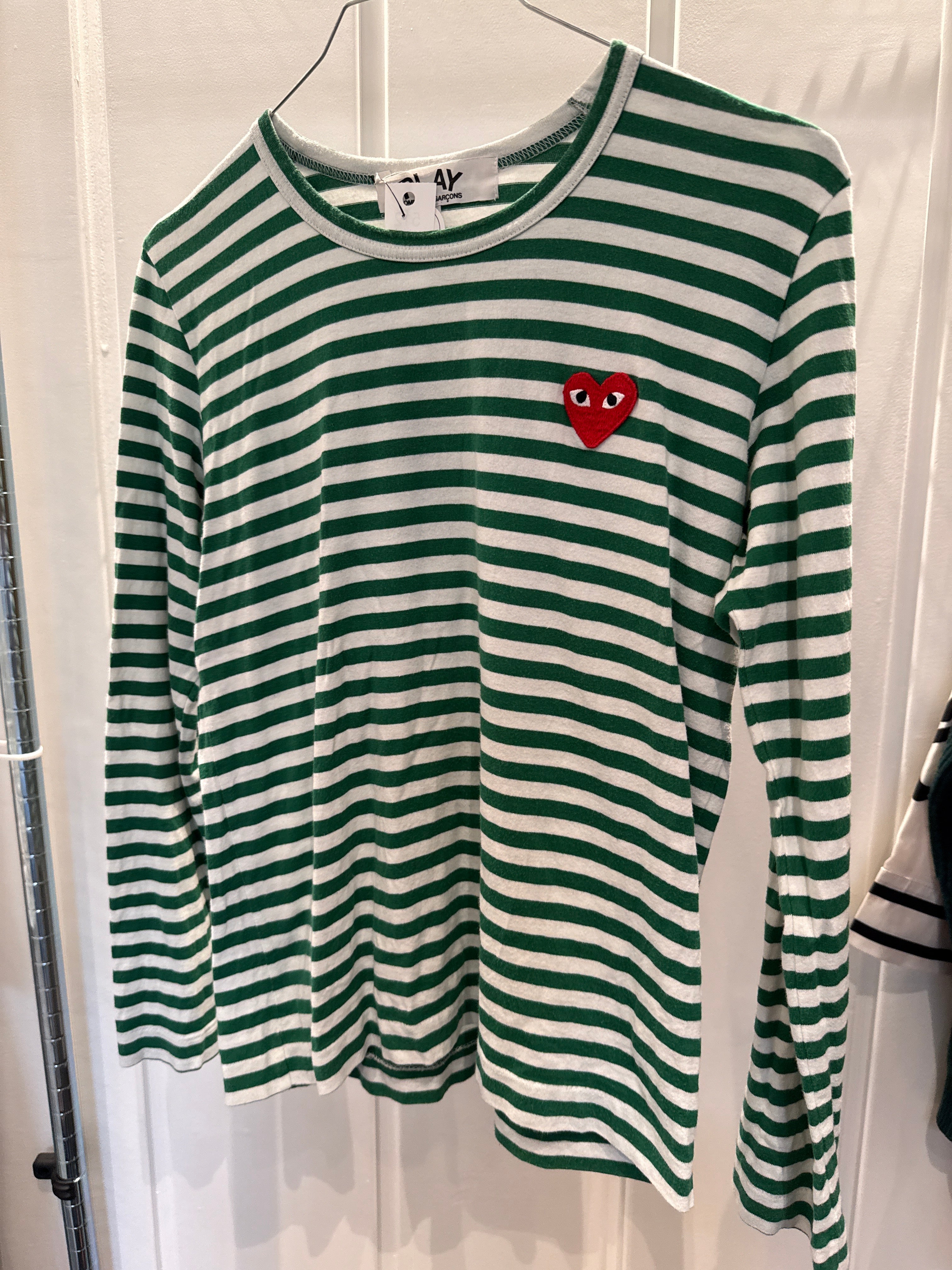 Comme Des Garcon Bluse i striber
