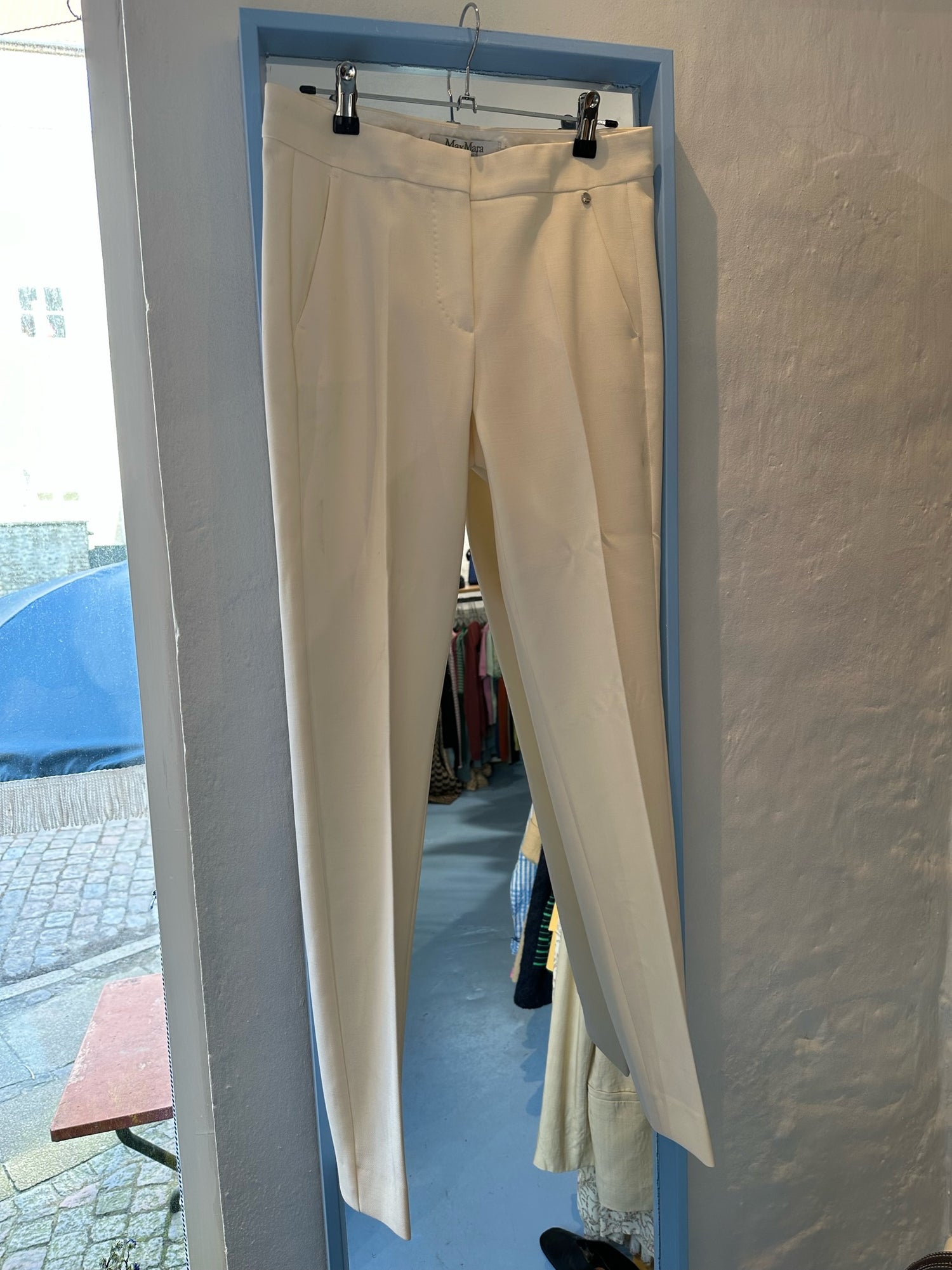 Max Mara bukser hvide forfra