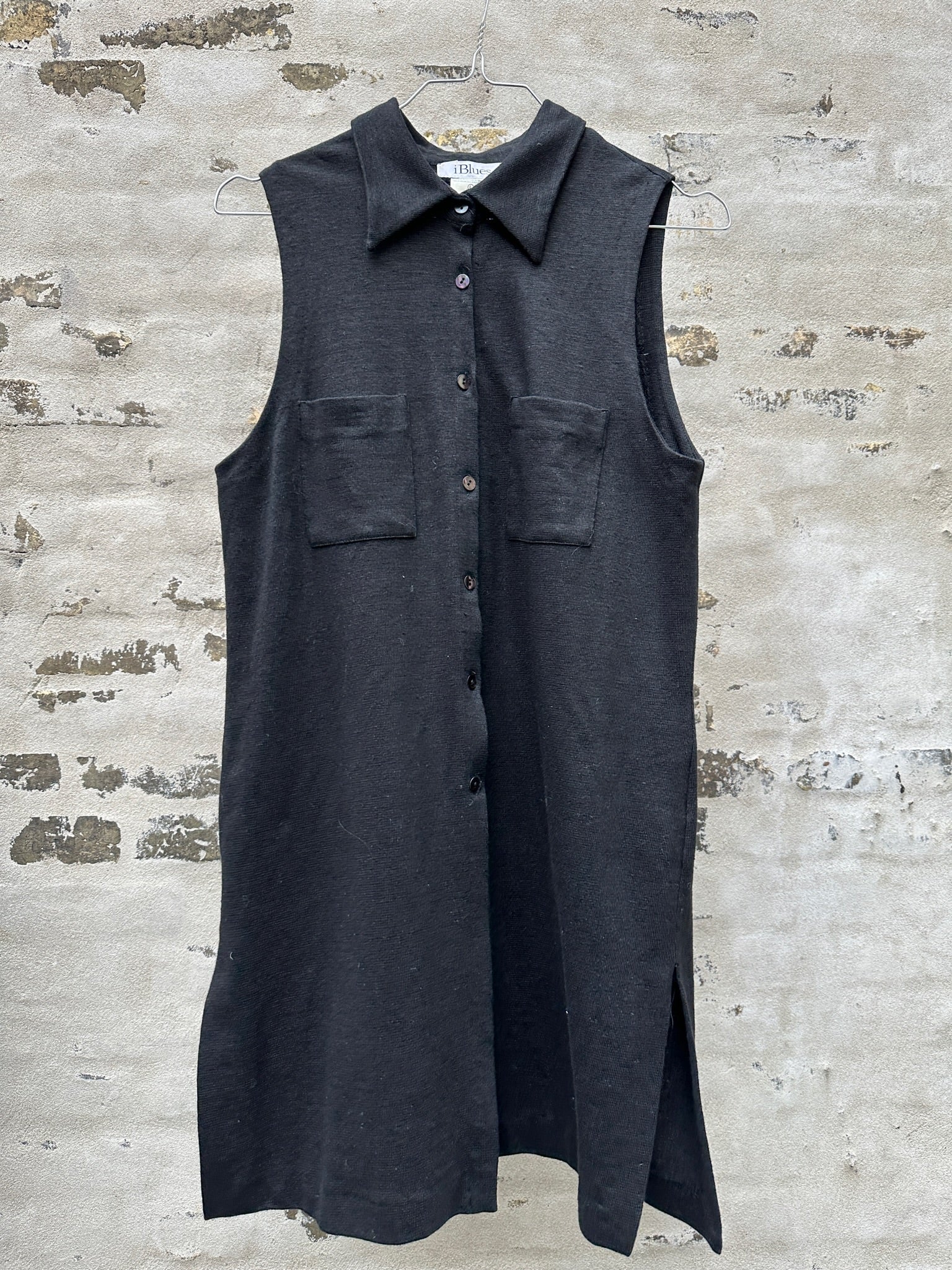 i Blues vest cardigan