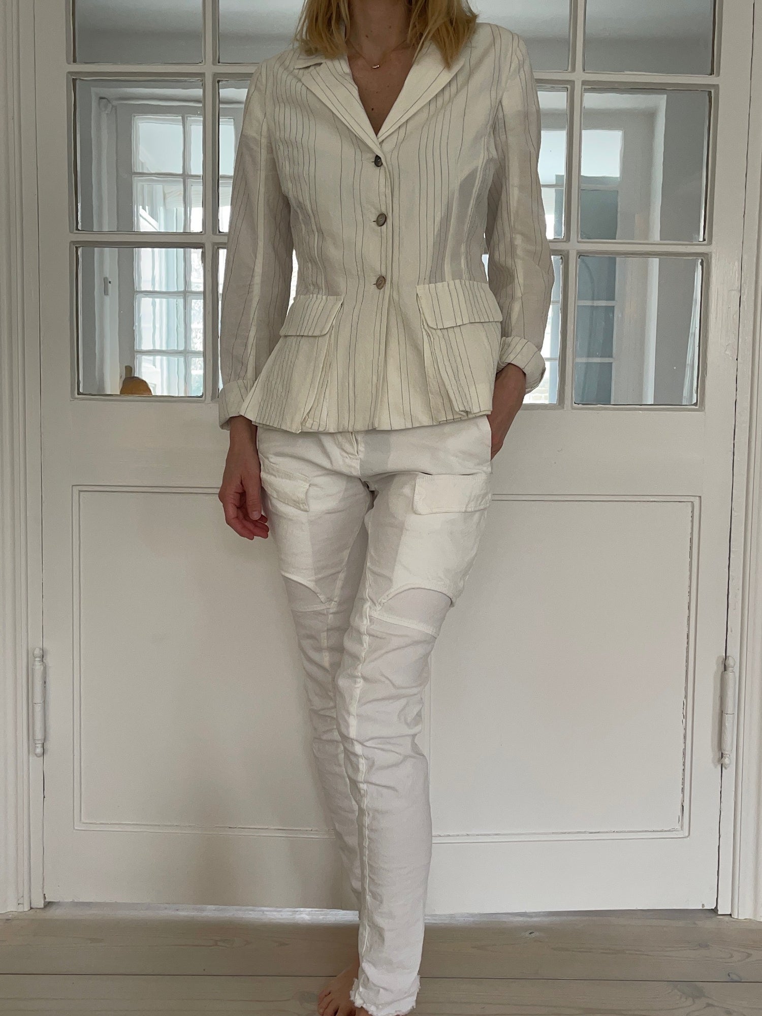 Masnada sæt hvid forfra på model