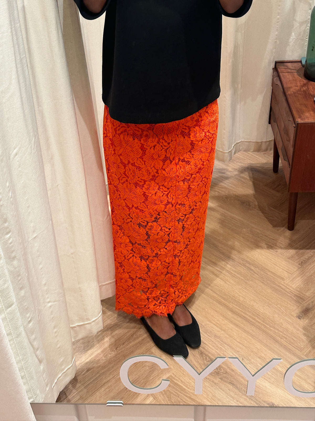 Ganni Lace Pencil Skirt