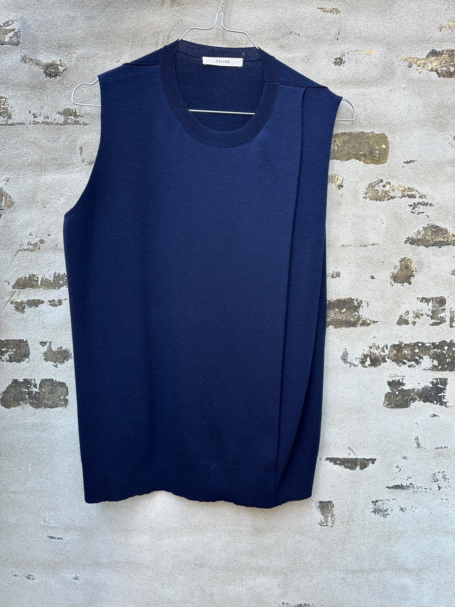 Celine bluse navy væg