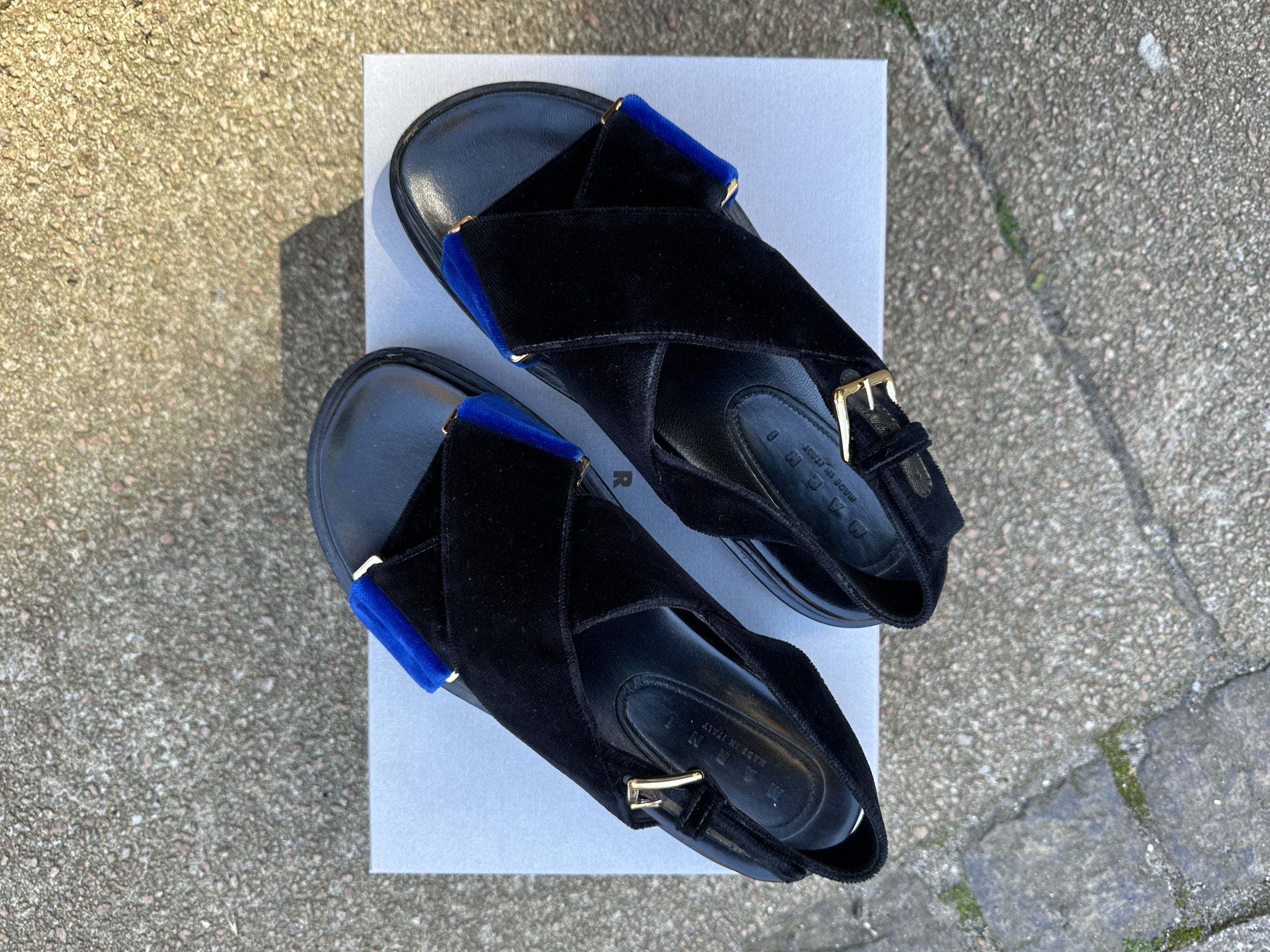 Marni Fussbett Sandals Velor
