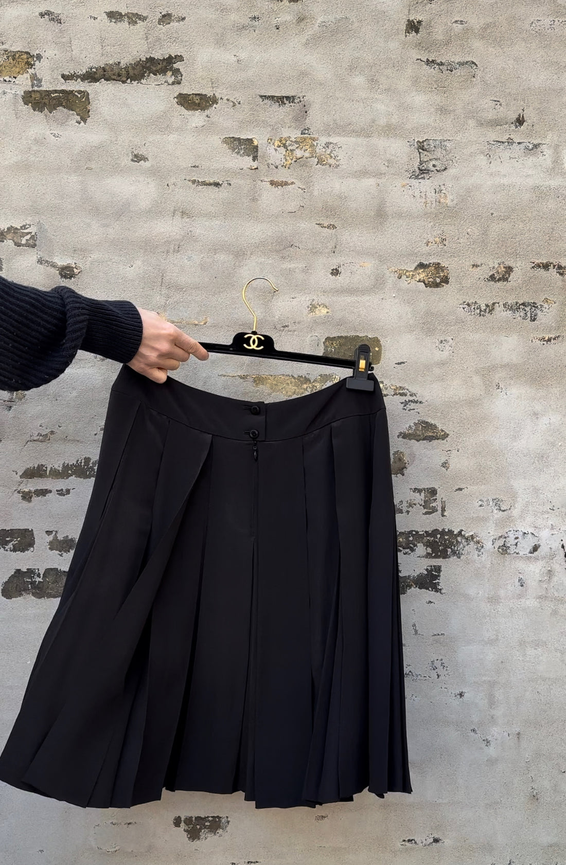 Chanel nederdel sort væg