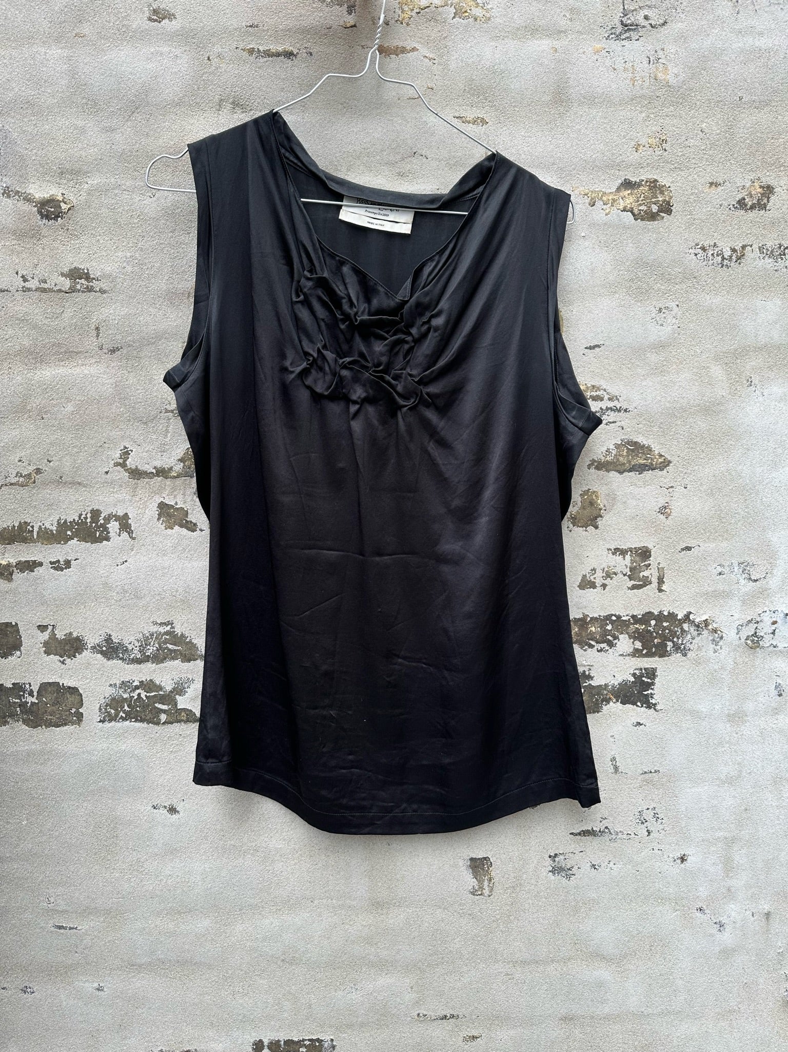 Yves Saint Laurent Bluse sort væg