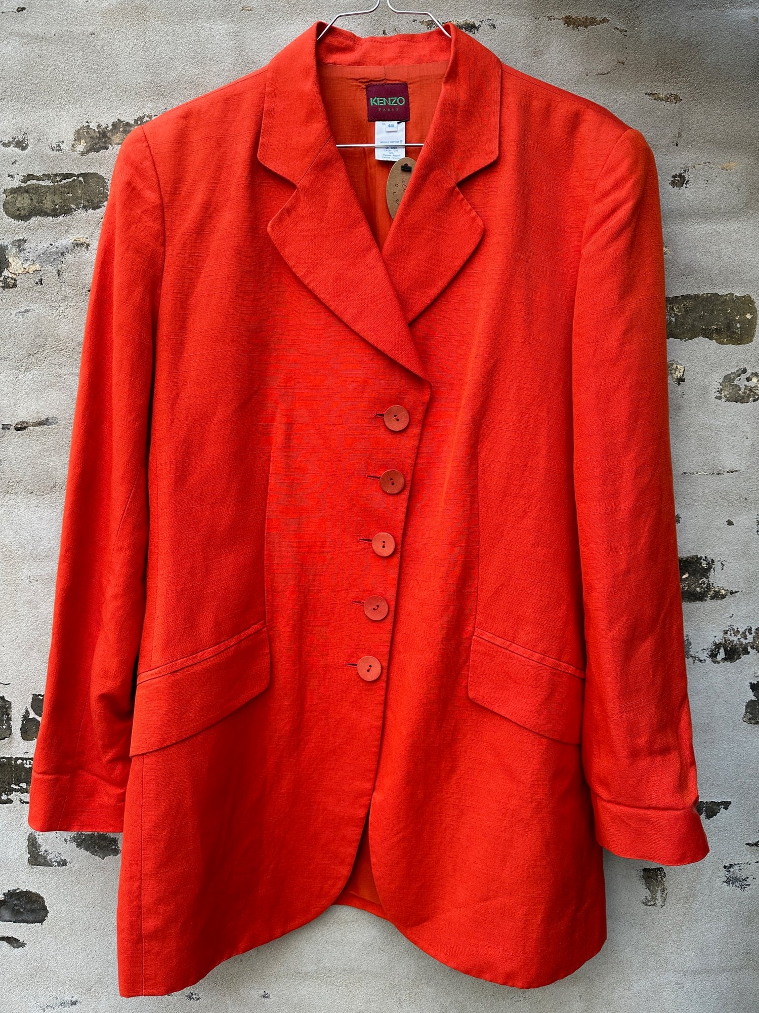 Kenzo sæt blazer rød/orange