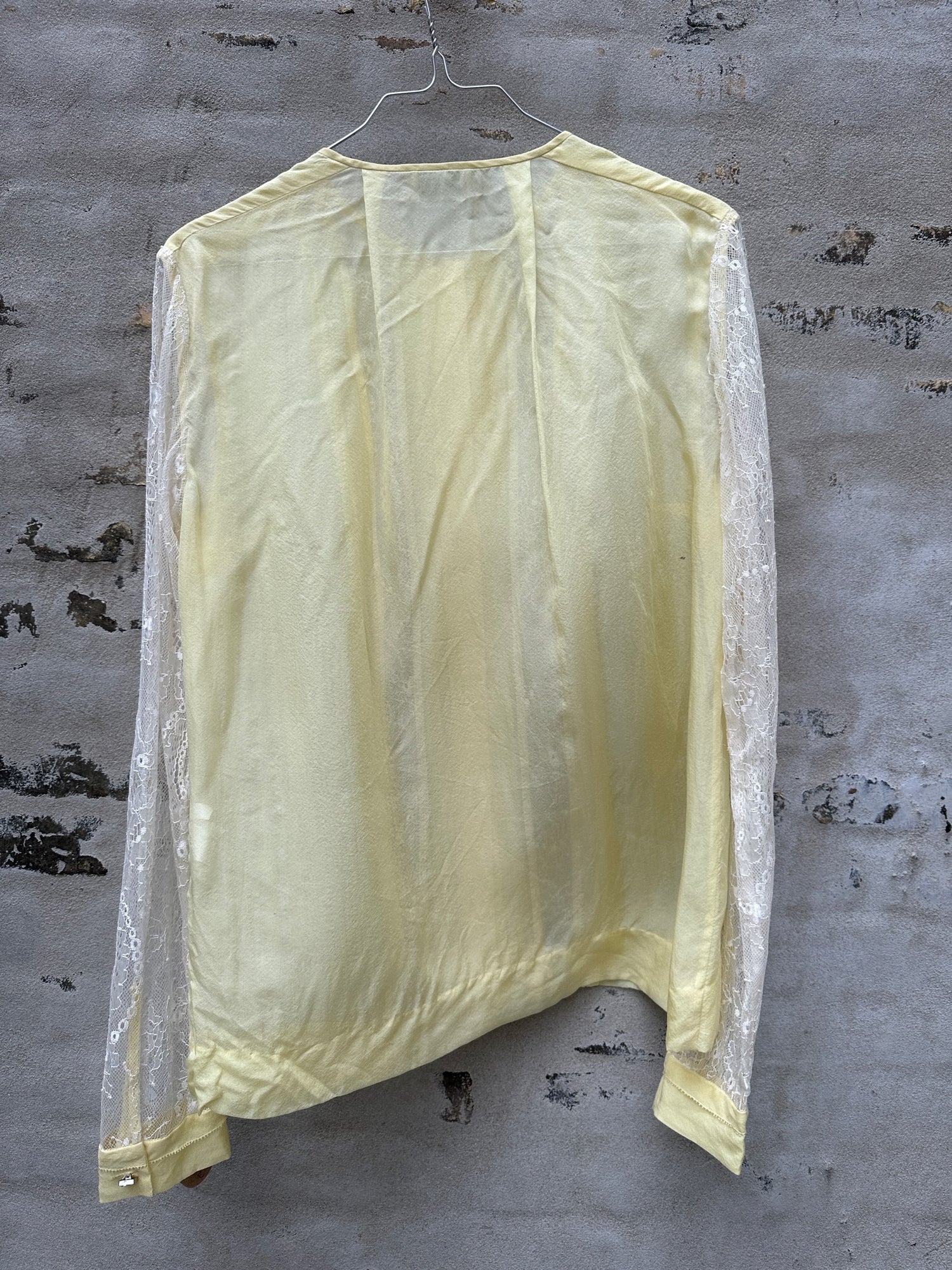 Malene birger gul med blonder