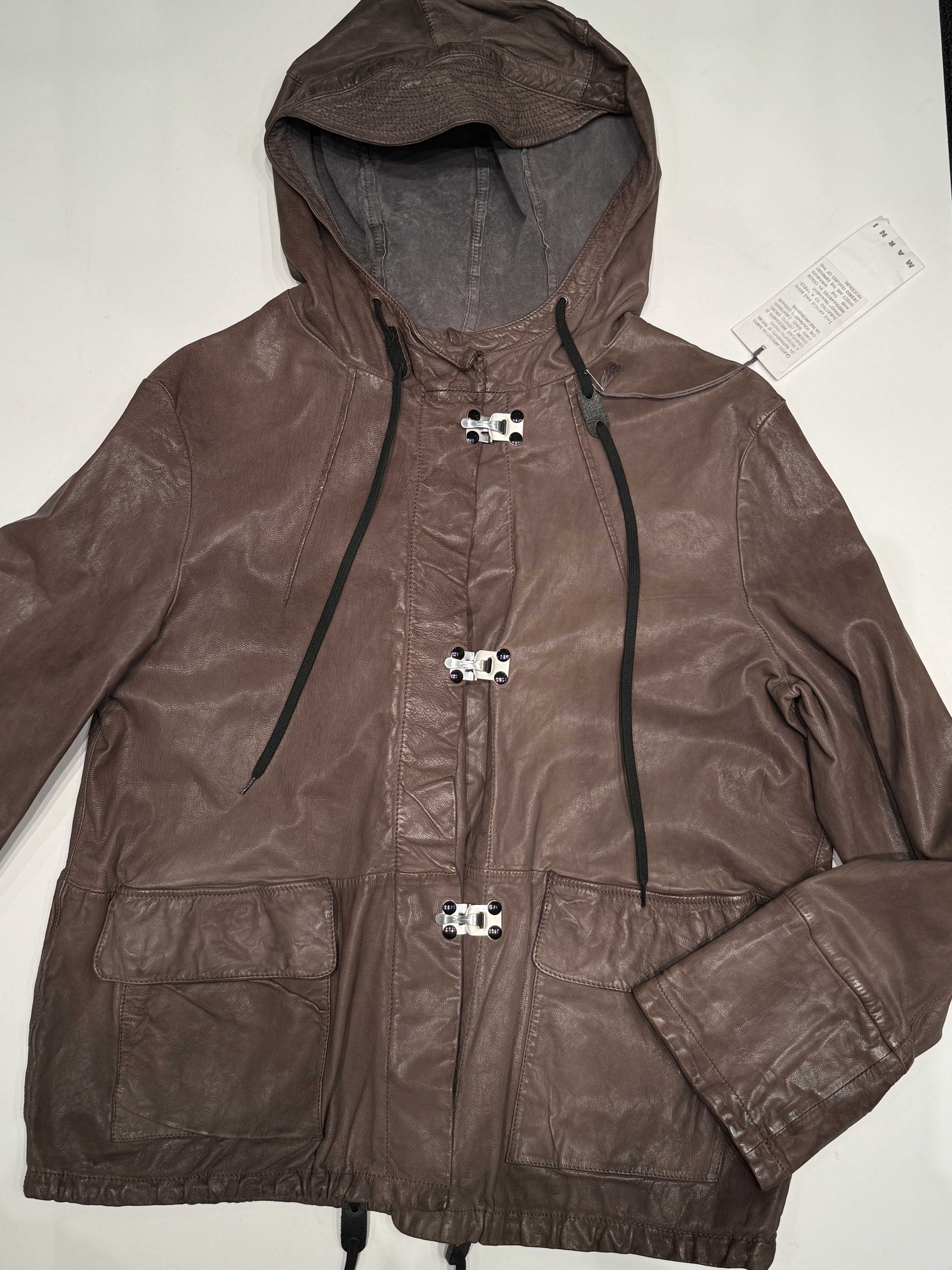 Marni Læder Utility Jakke