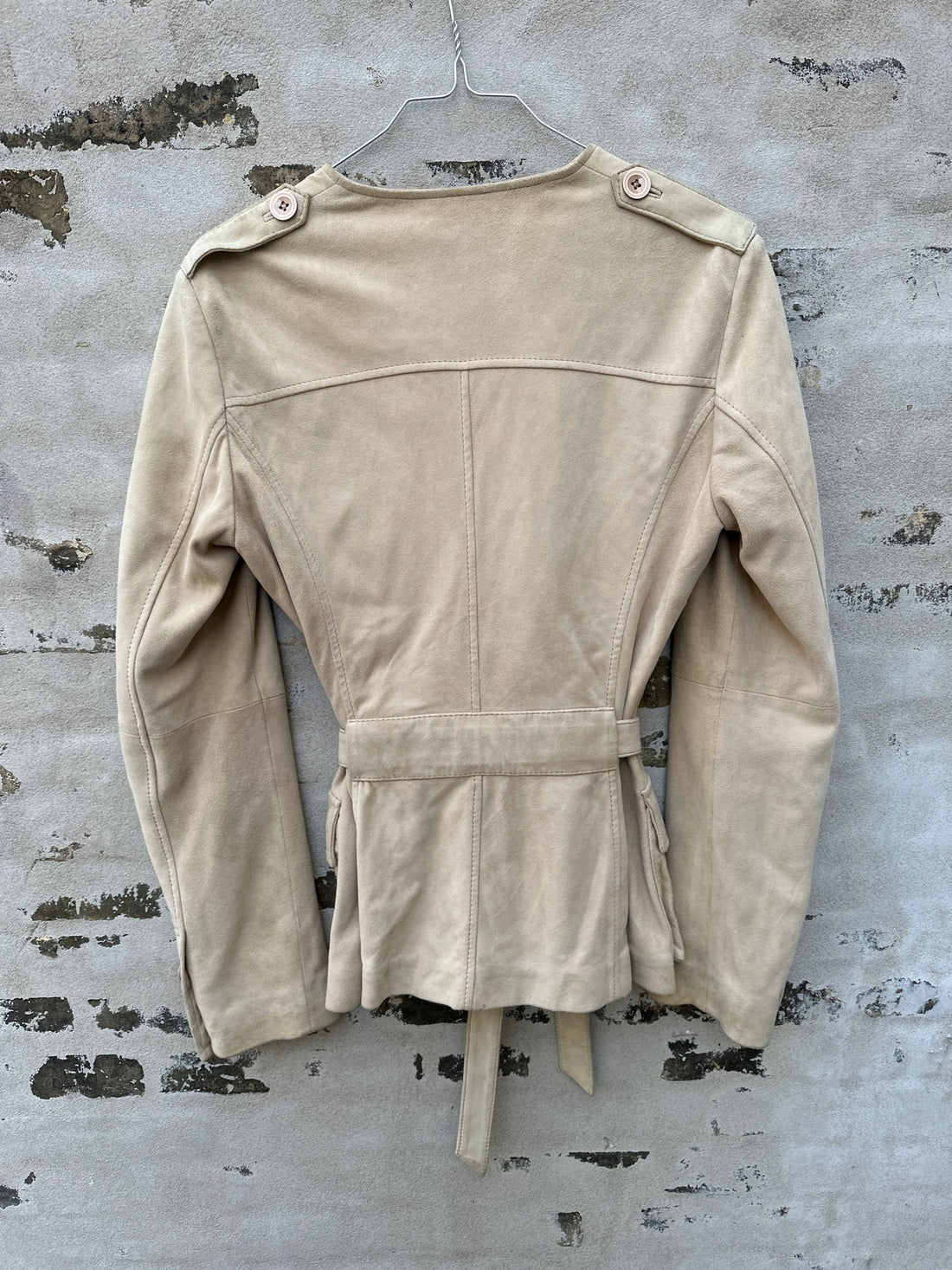 Benetton Ruskindsjakke