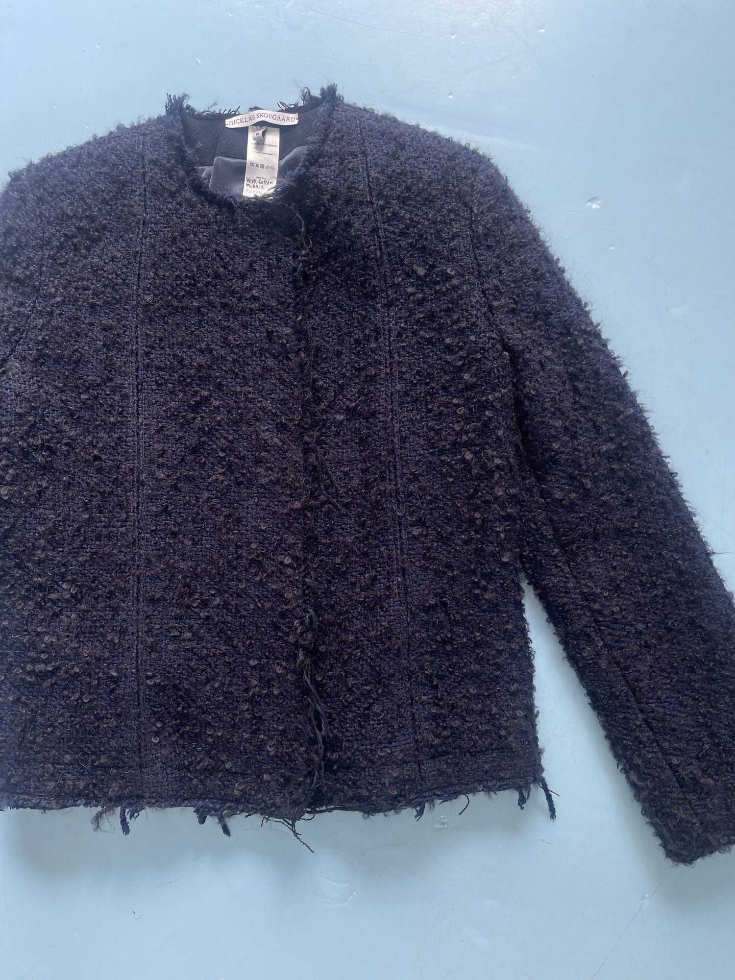 Nicklas Skovgaard jakke mørkeblå forfra