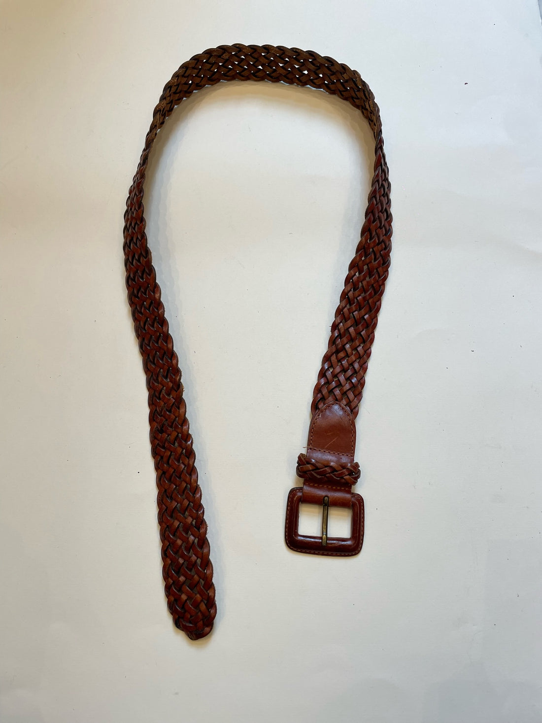 Læder Flet Bælte