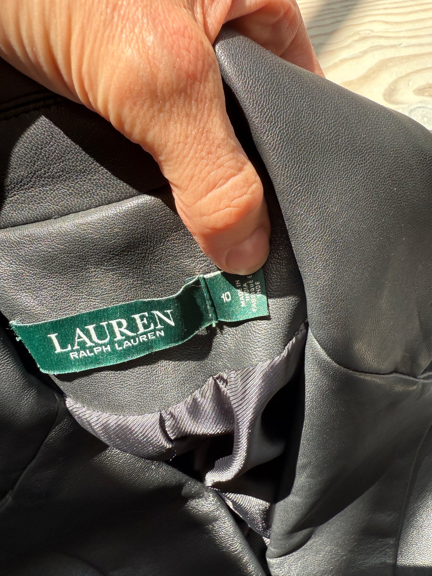 Ralph Lauren Læder Jakke