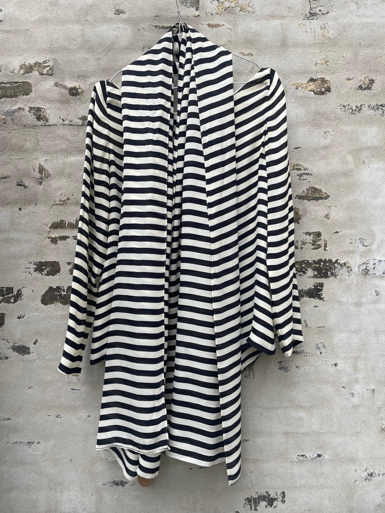 Ralph Lauren bluse stribet med tørklæde