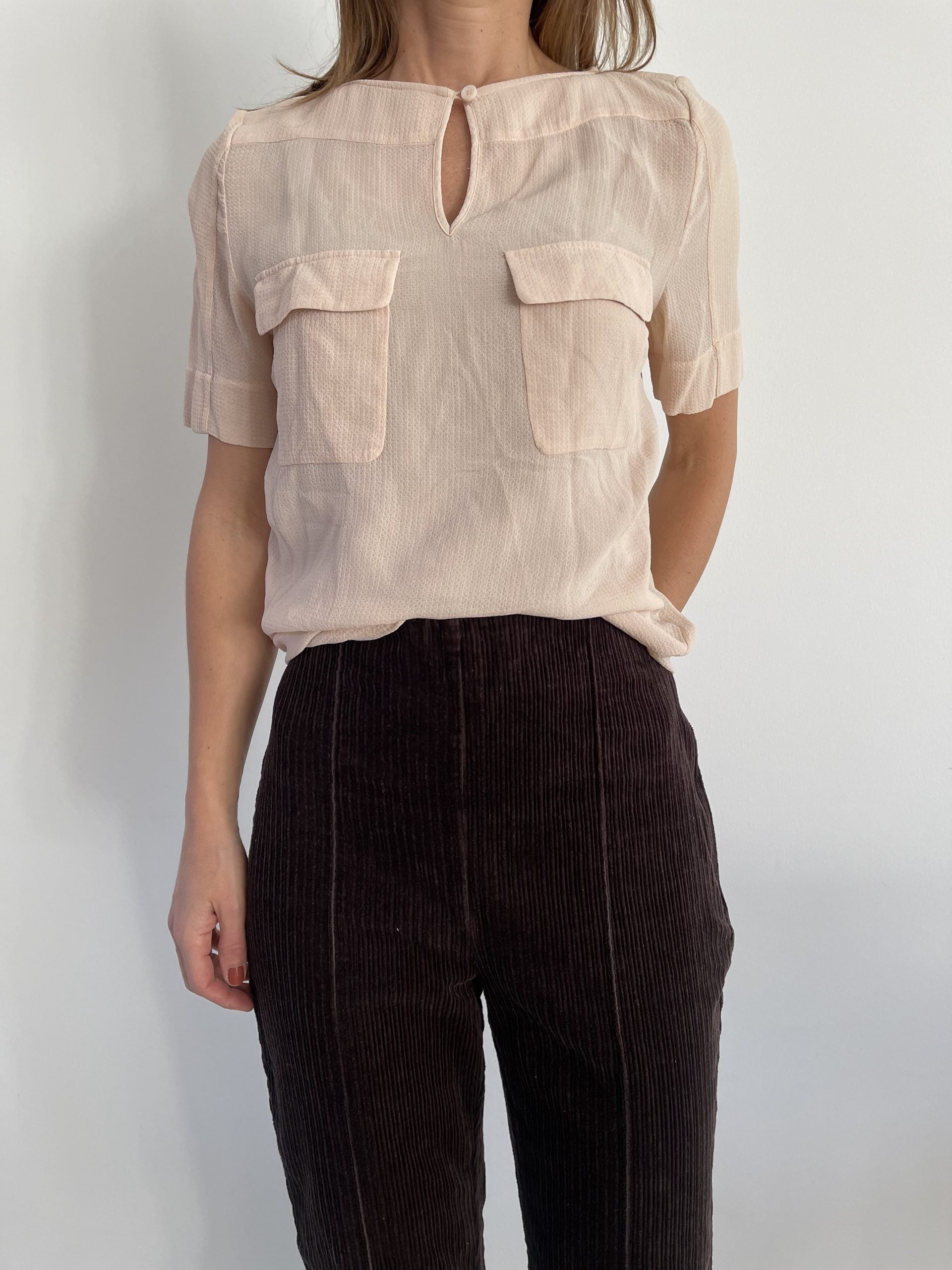 Baum und pferdgarten bluse på model forfra