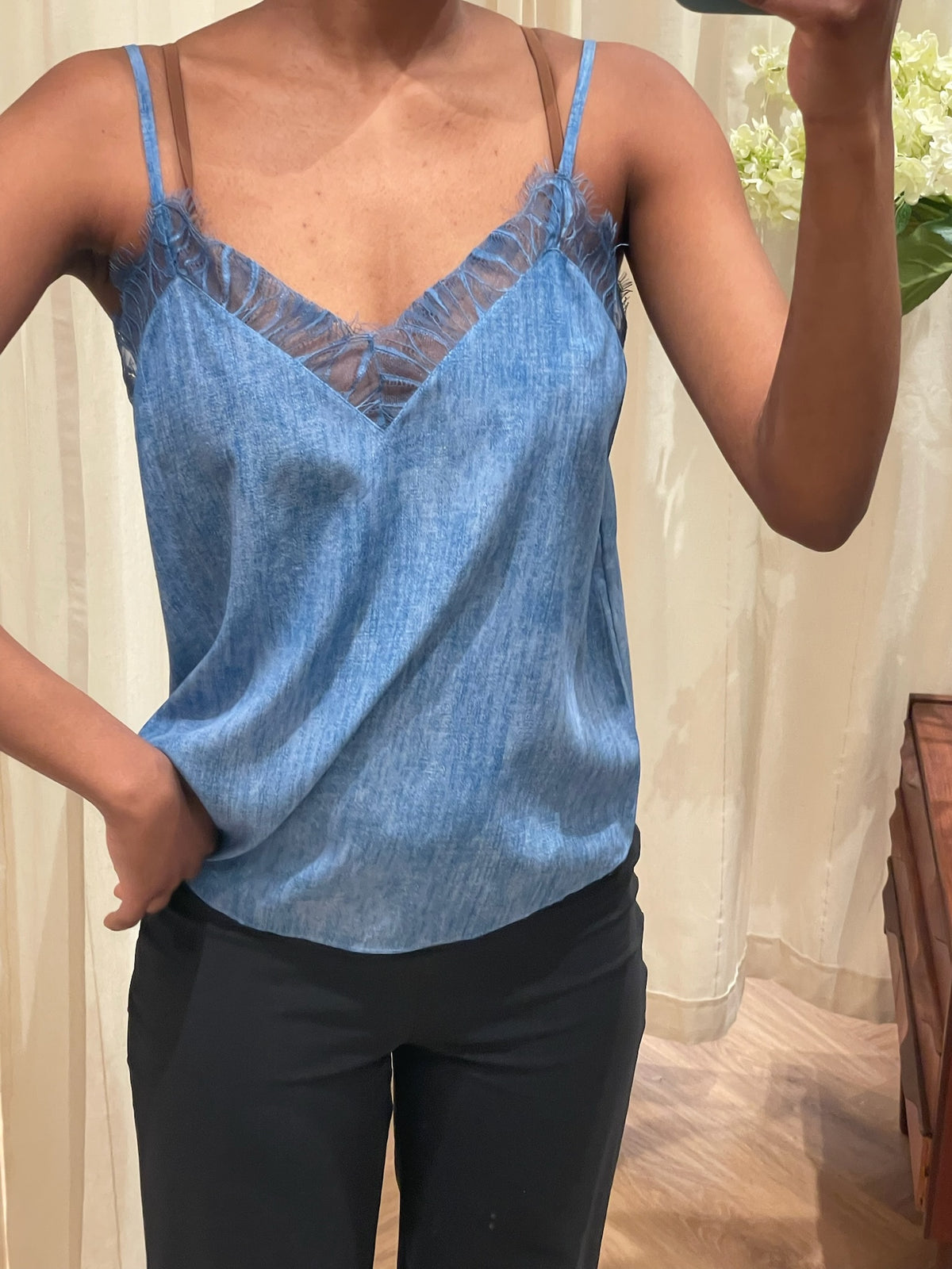 Charlotte Sparre Lace Silk Top