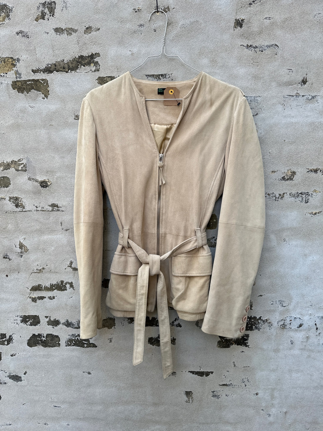 Benetton Ruskindsjakke