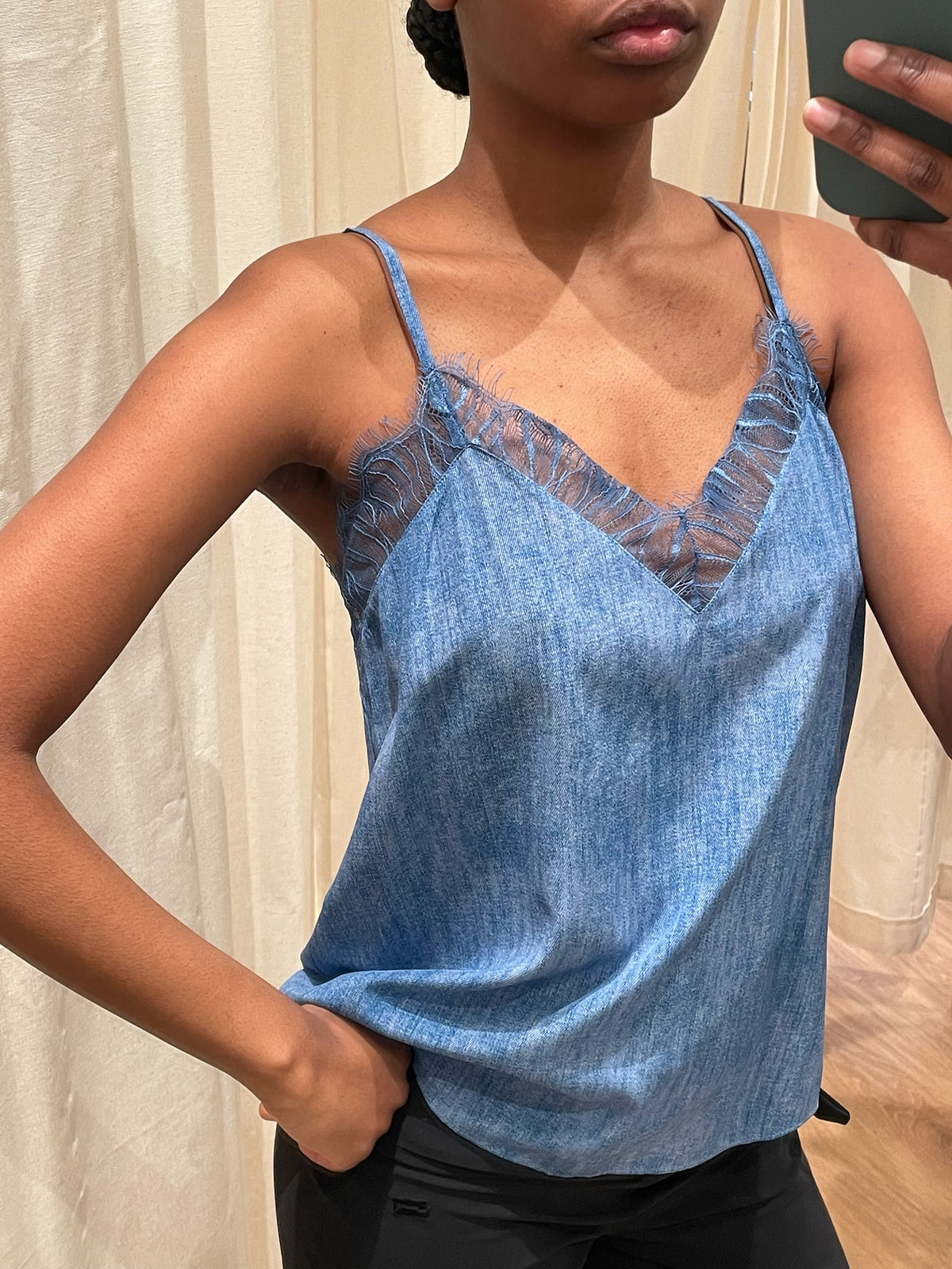 Charlotte Sparre Lace Silk Top