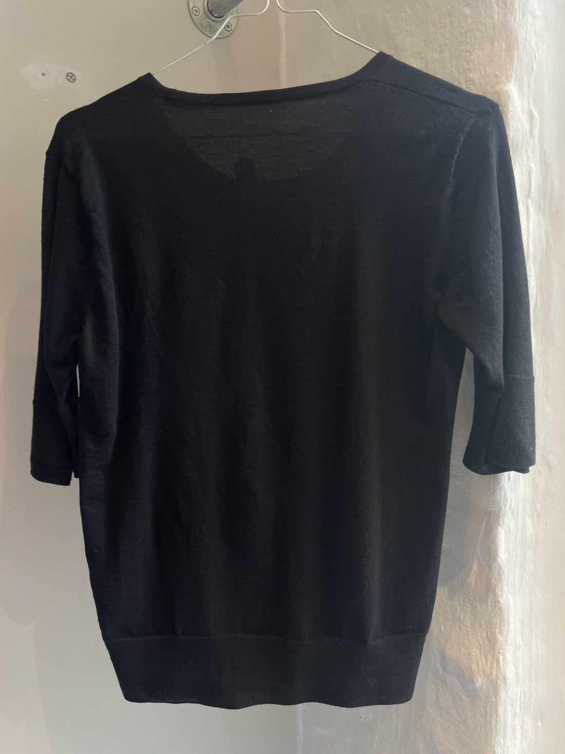 Dries van Noten Bluse sort bagfra