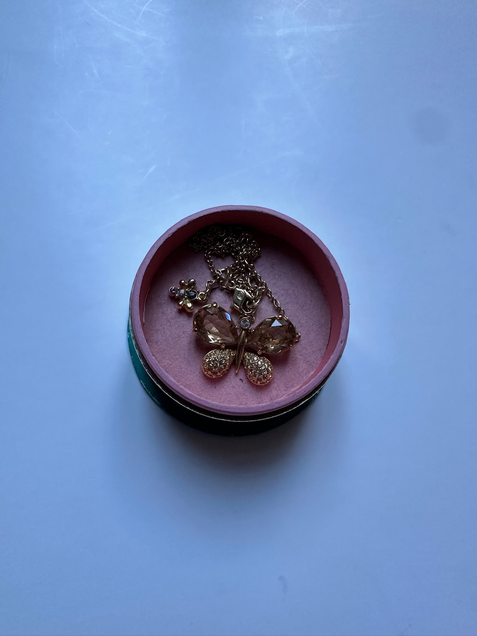 Swarovski Sommerfugl Halskæde