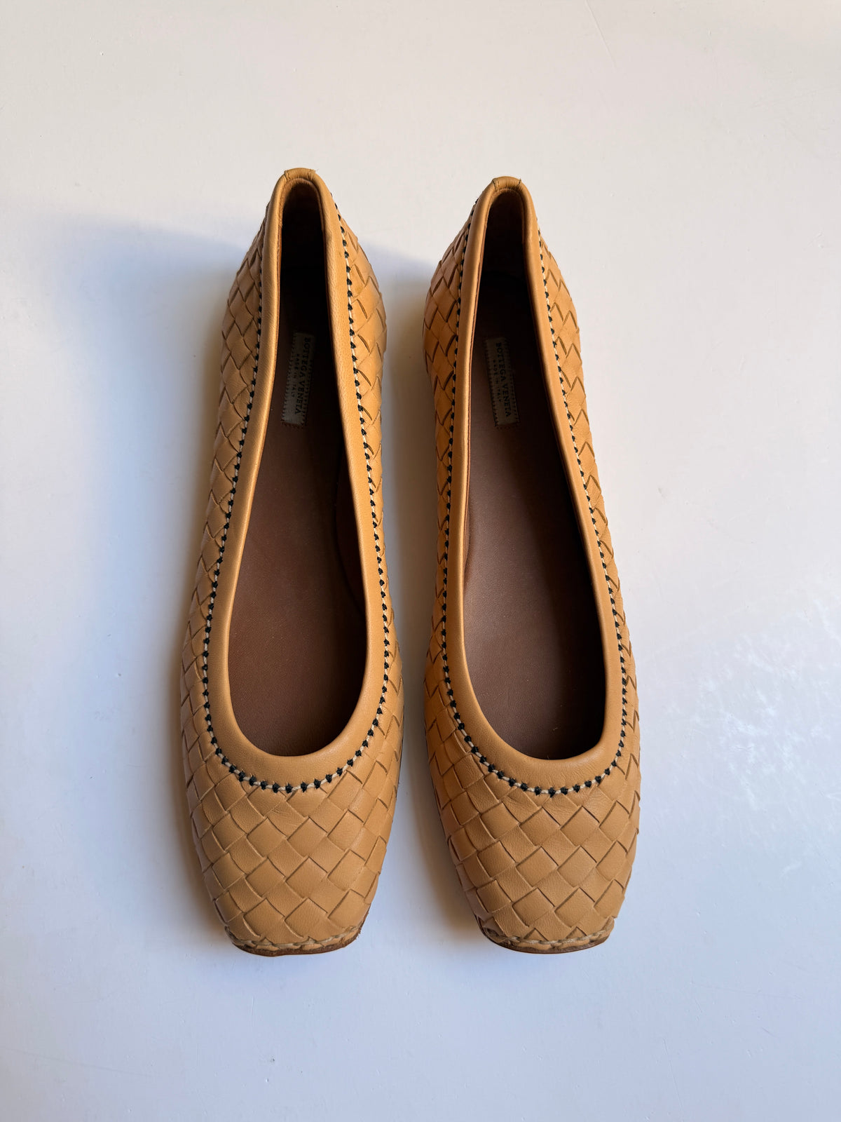Bottega Veneta Intrecciato Leather Flats