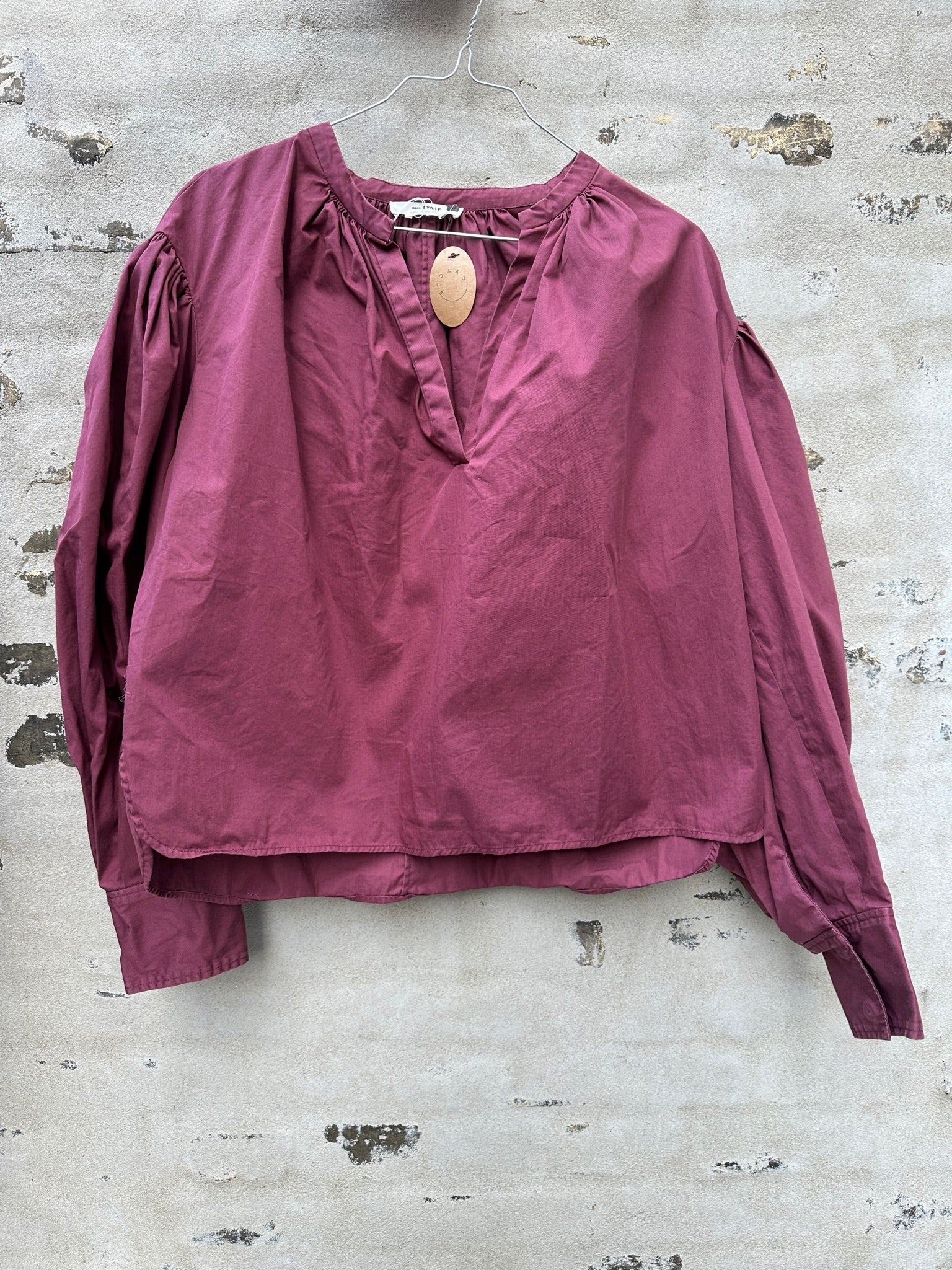 Isabel Marant bluse bordeaux væg