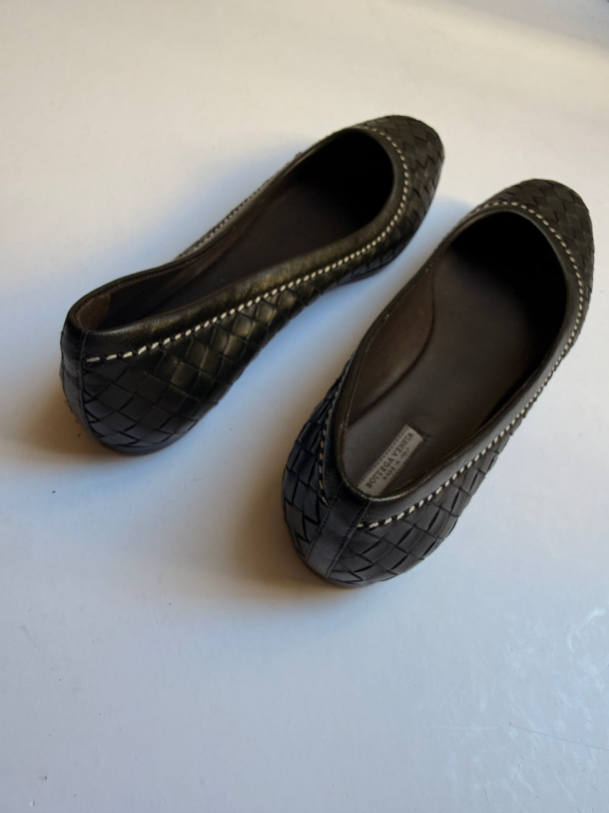 Bottega Veneta Intrecciato Leather Flats