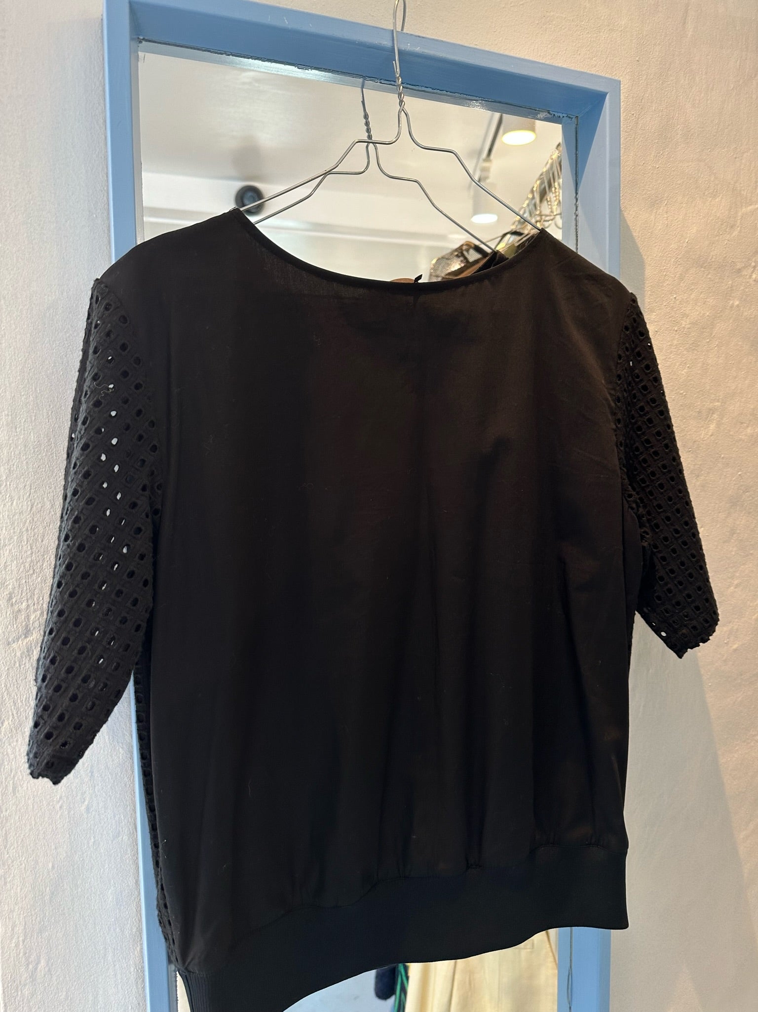 Theory t-shirt sort hullet bagfra