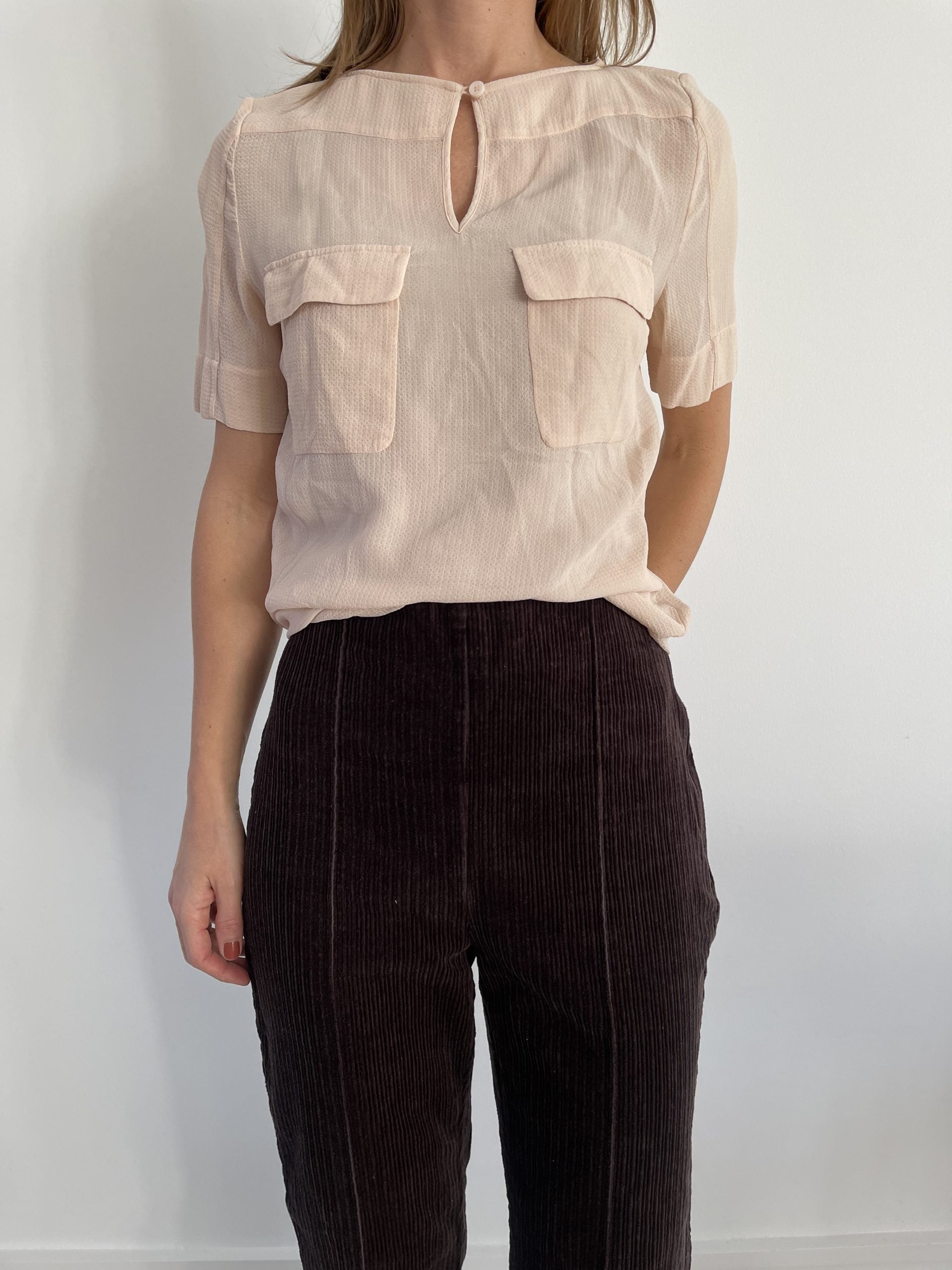 Baum und pferdgarten bluse på model forfra