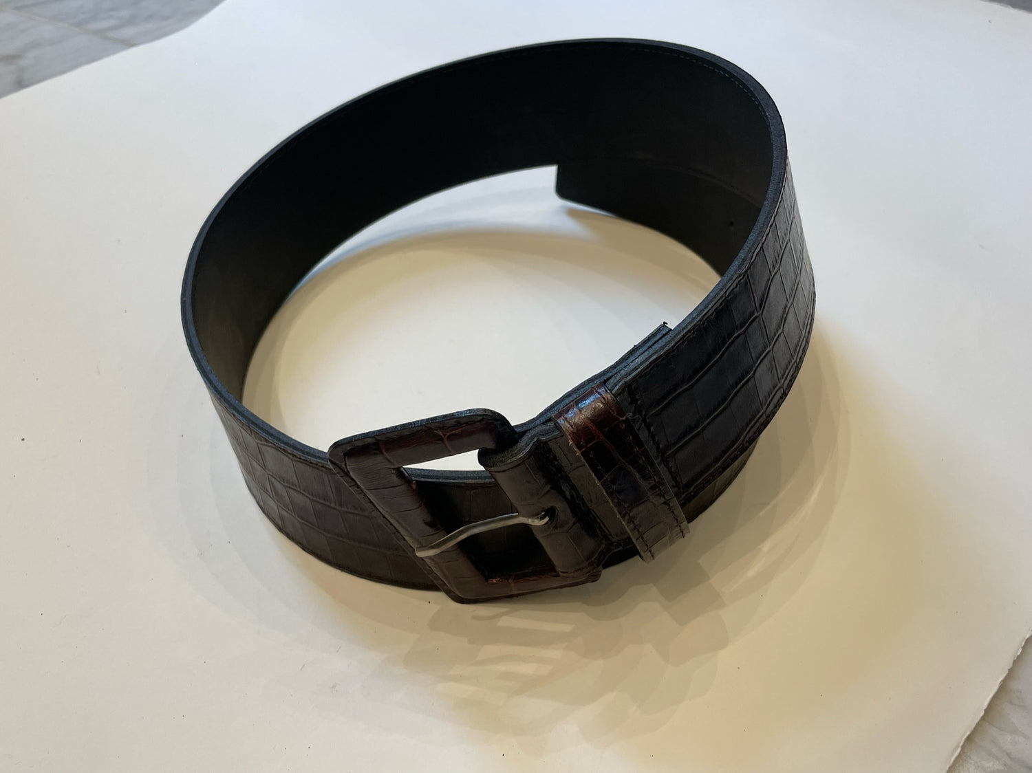 Mika Sarolea Læder Bælte Kroko