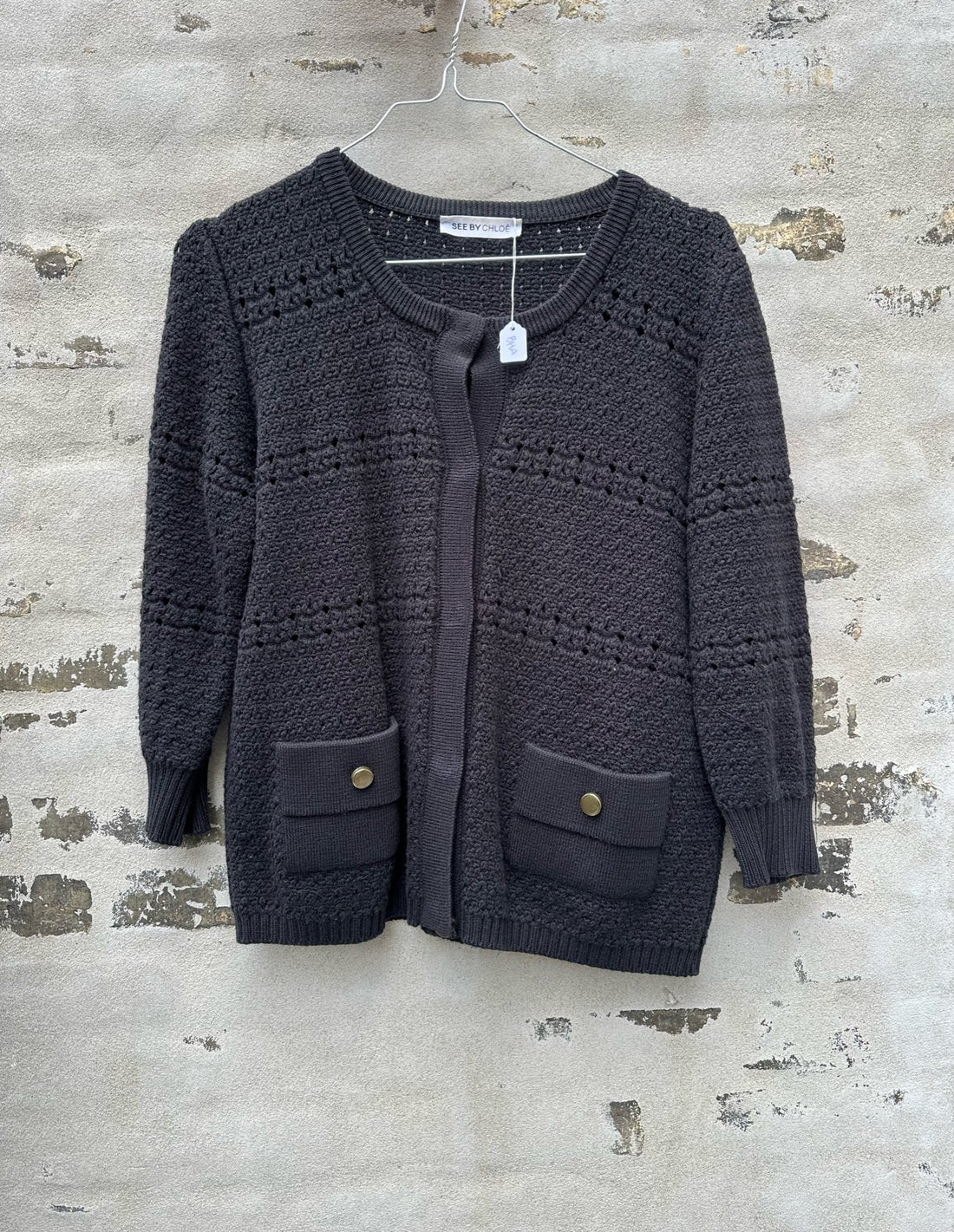 See by Chloe cardigan sort væg