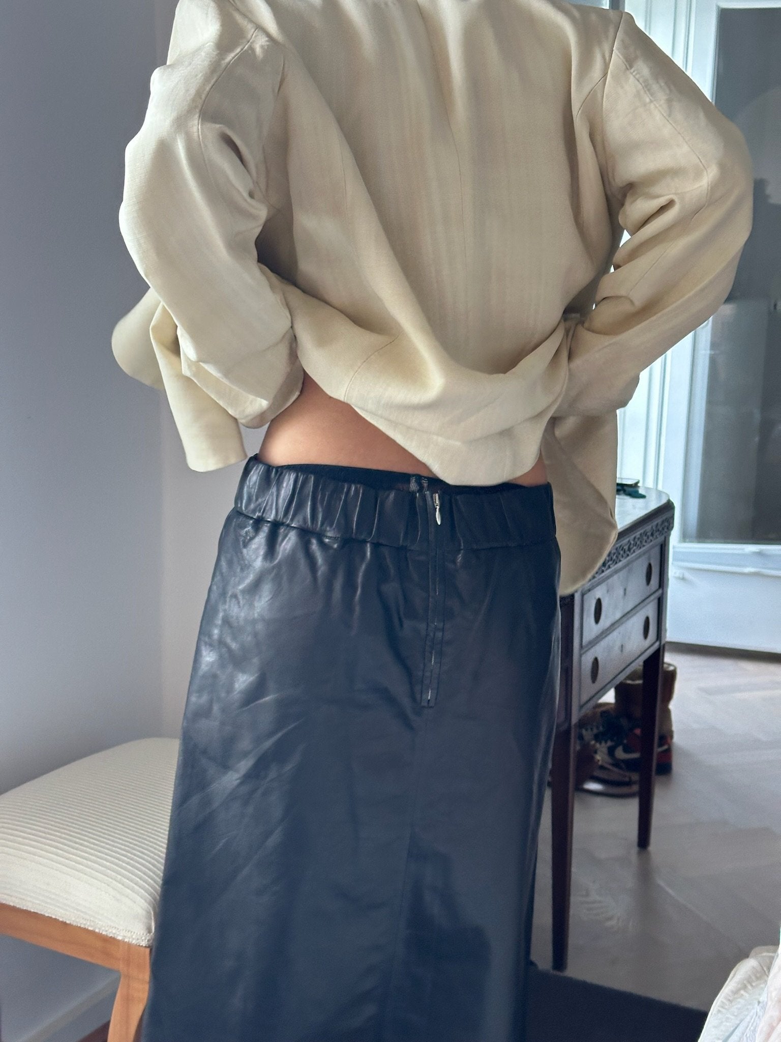 Marni Leather skirt