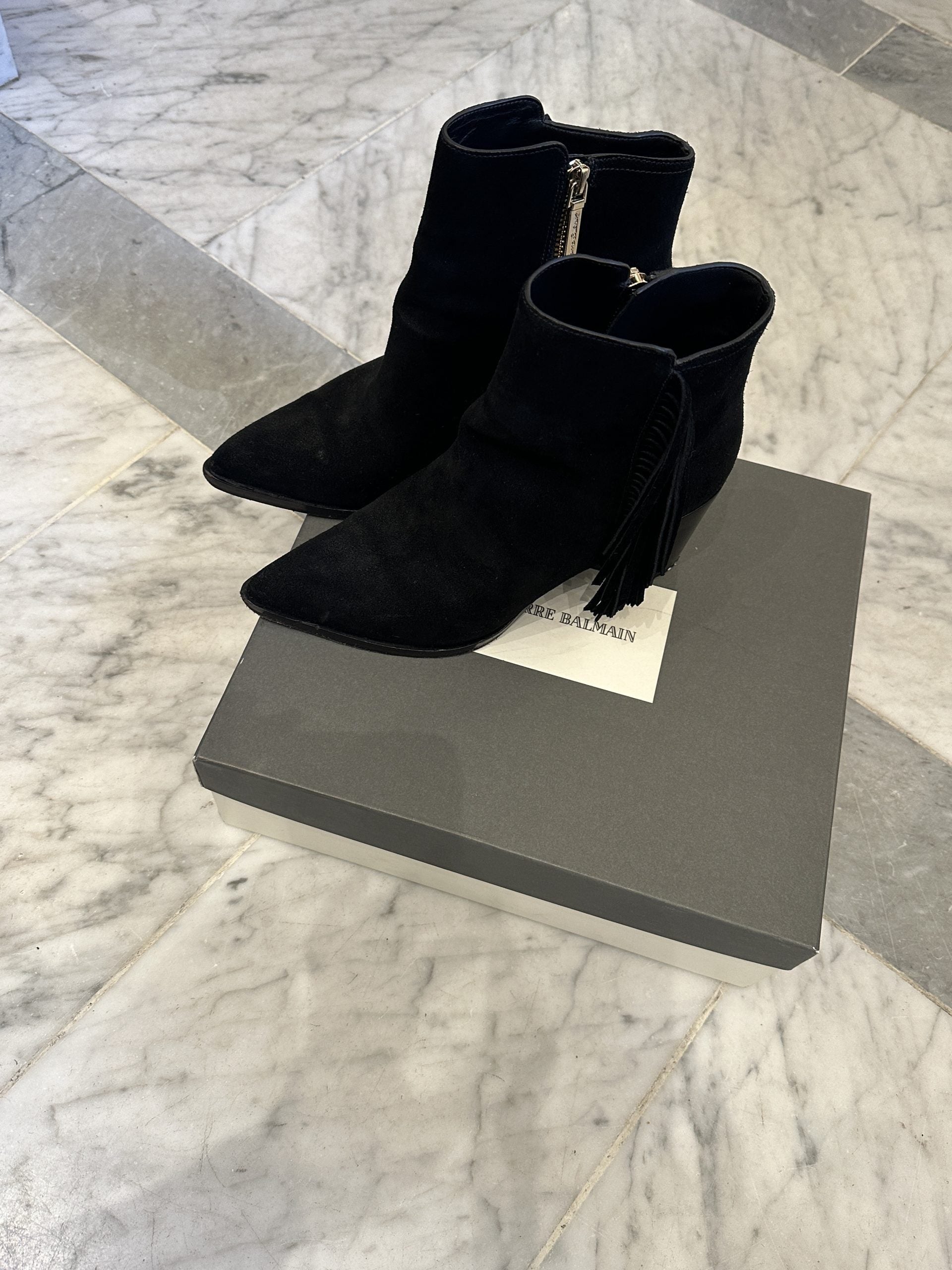 Pierre Balmain Black Boots