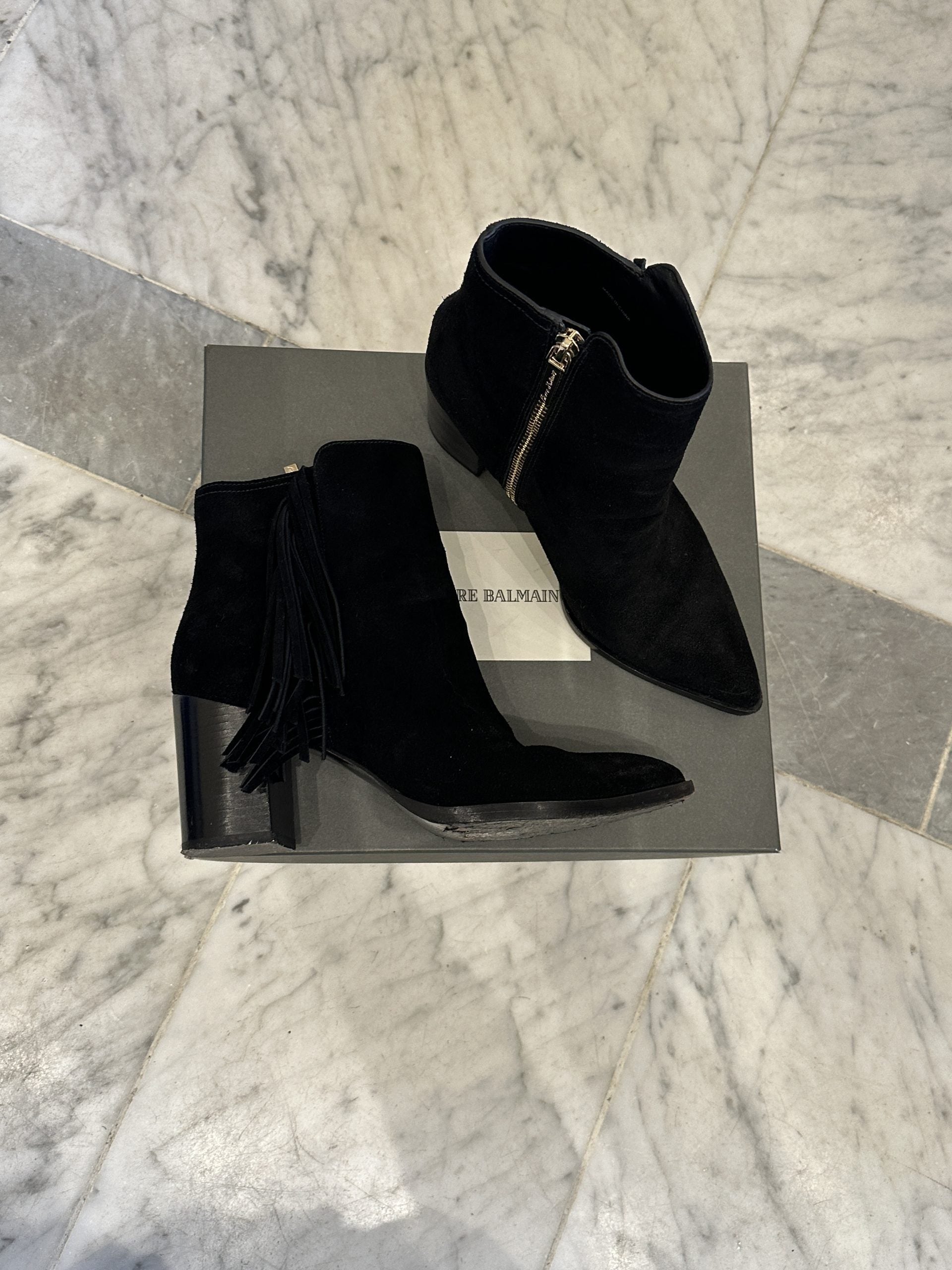 Pierre Balmain Black Boots