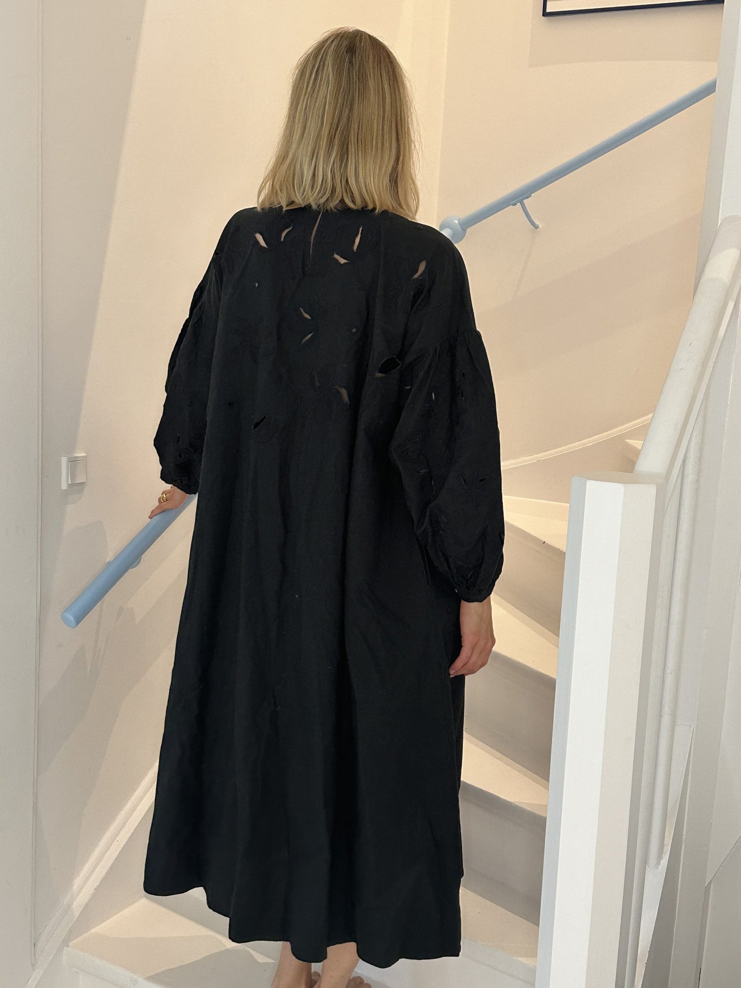 Skall Studio Sort Anglaise Kjole