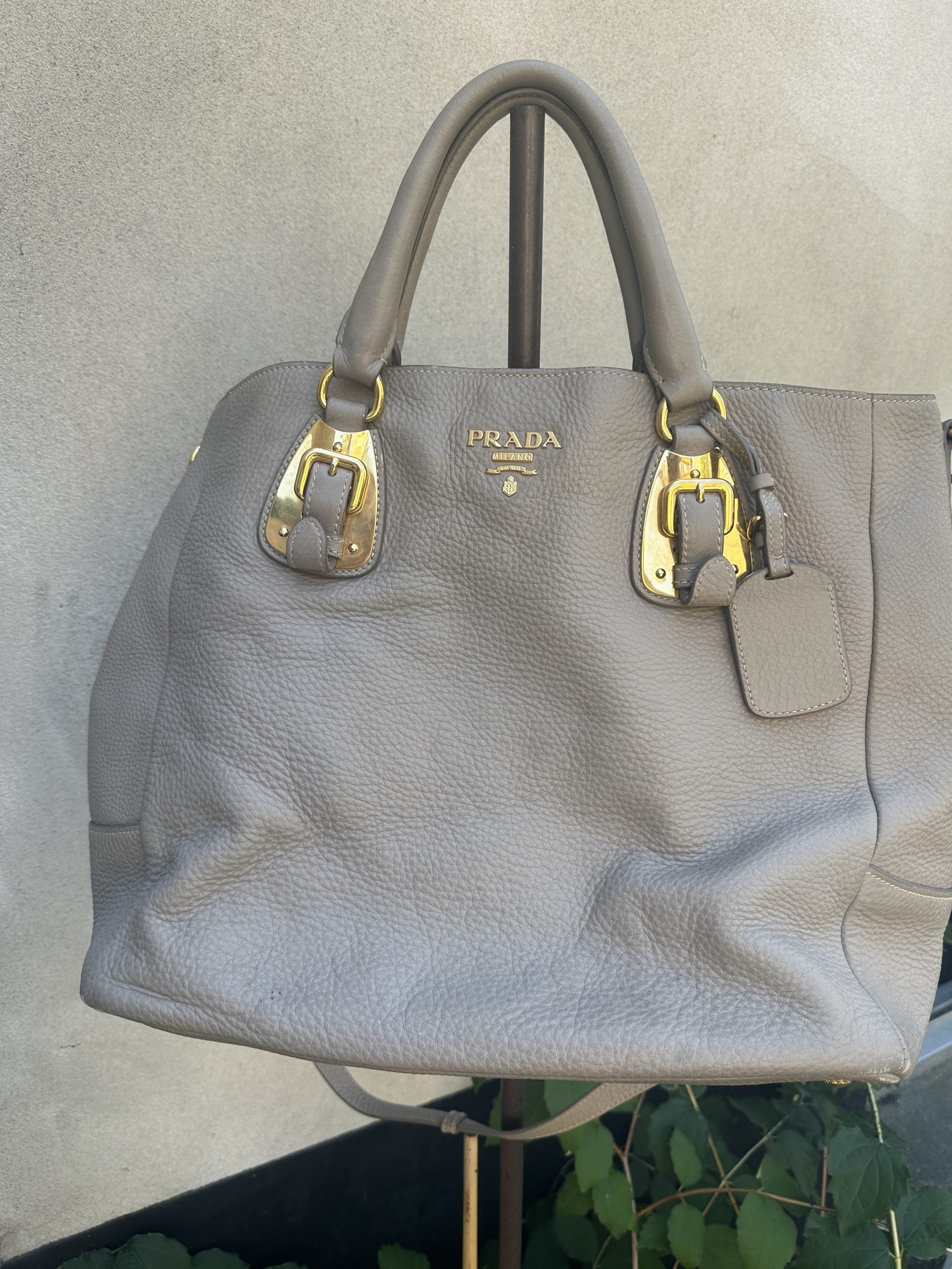 Prada Double Leather Handbag