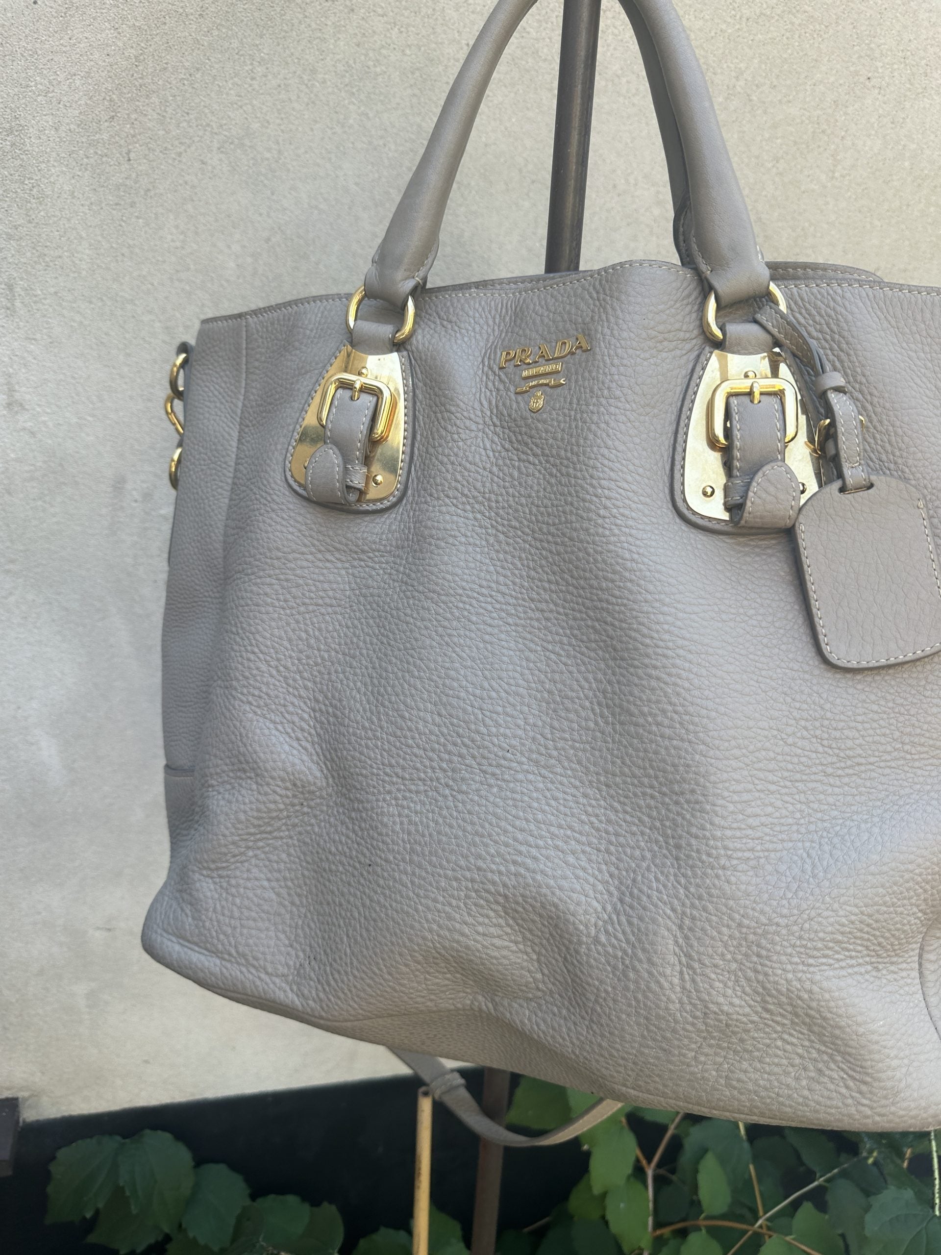 Prada Double Leather Handbag