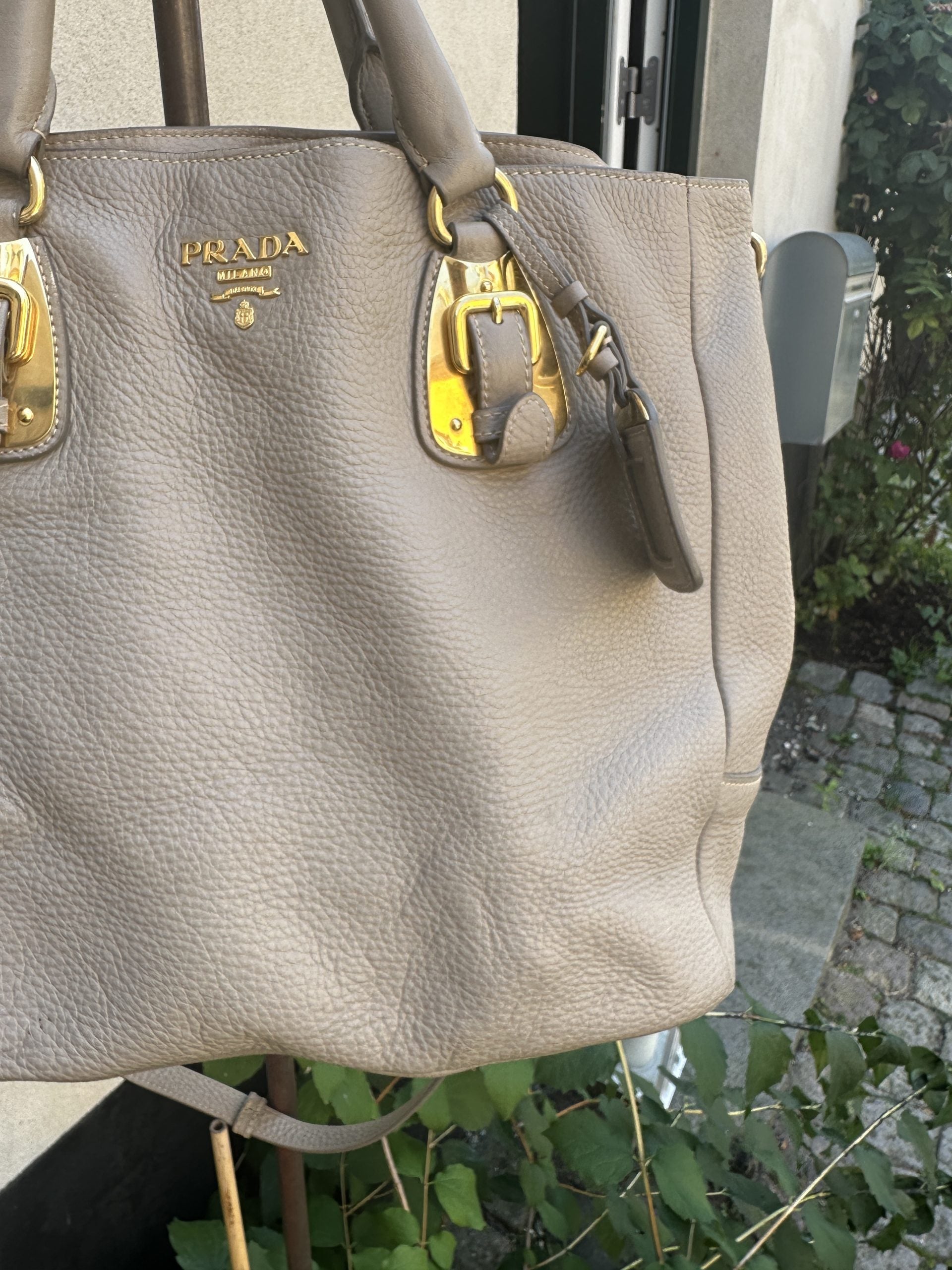 Prada Double Leather Handbag