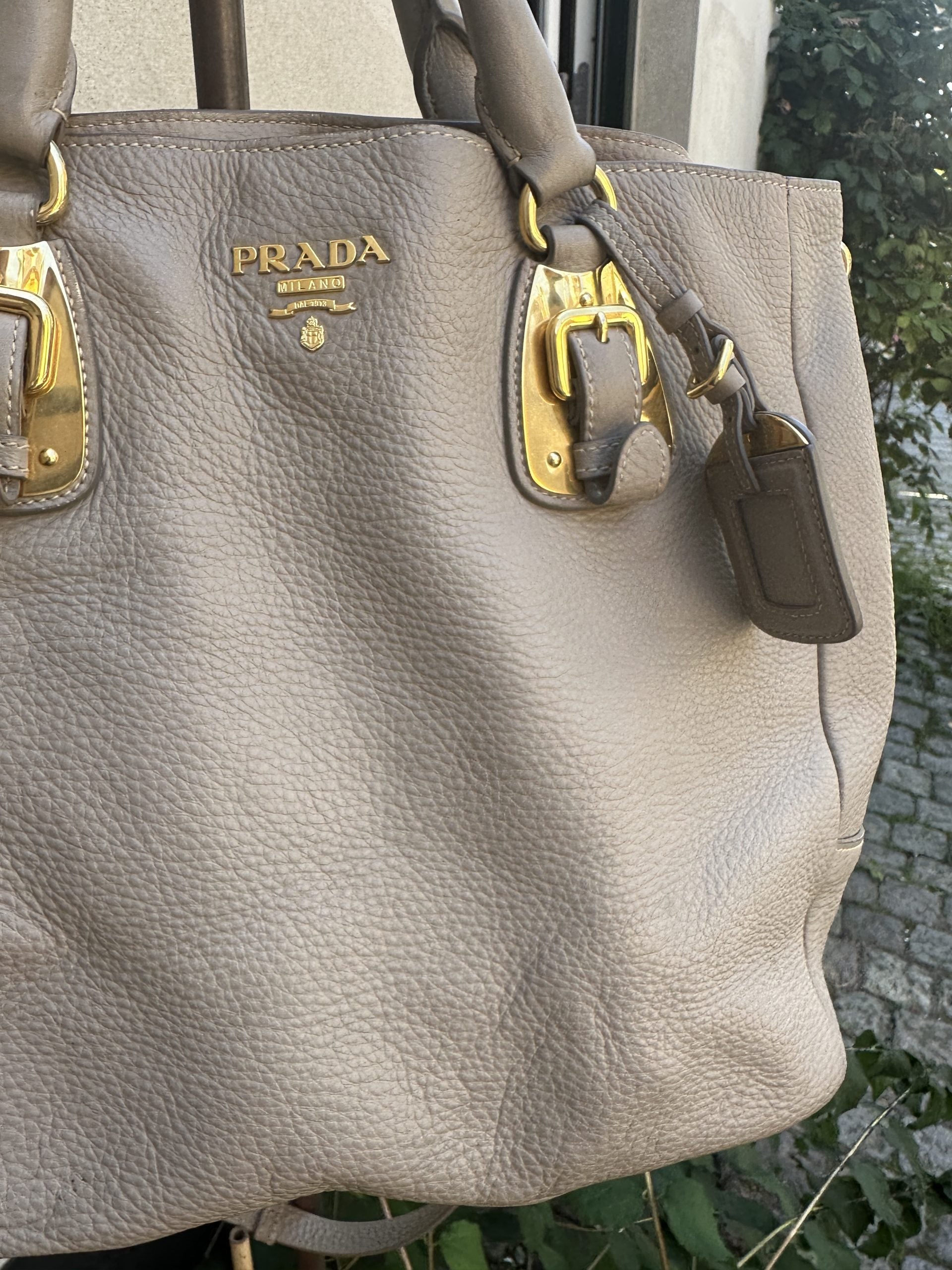 Prada Double Leather Handbag