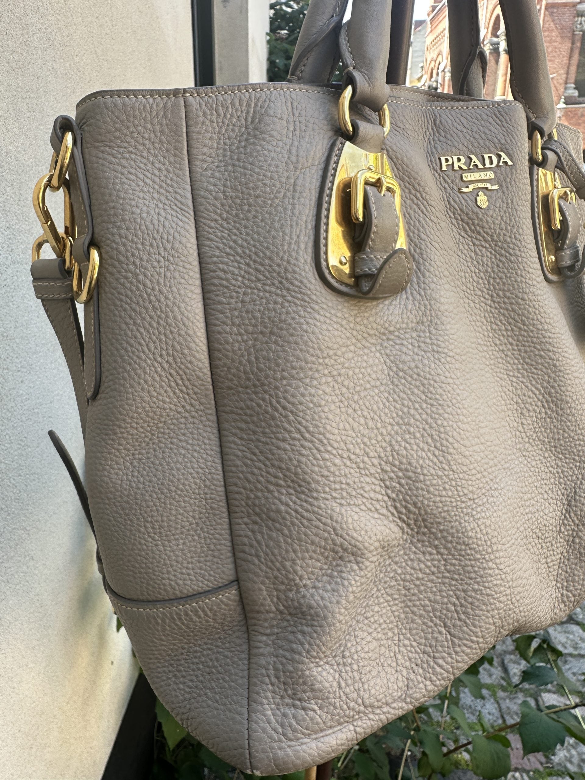 Prada Double Leather Handbag