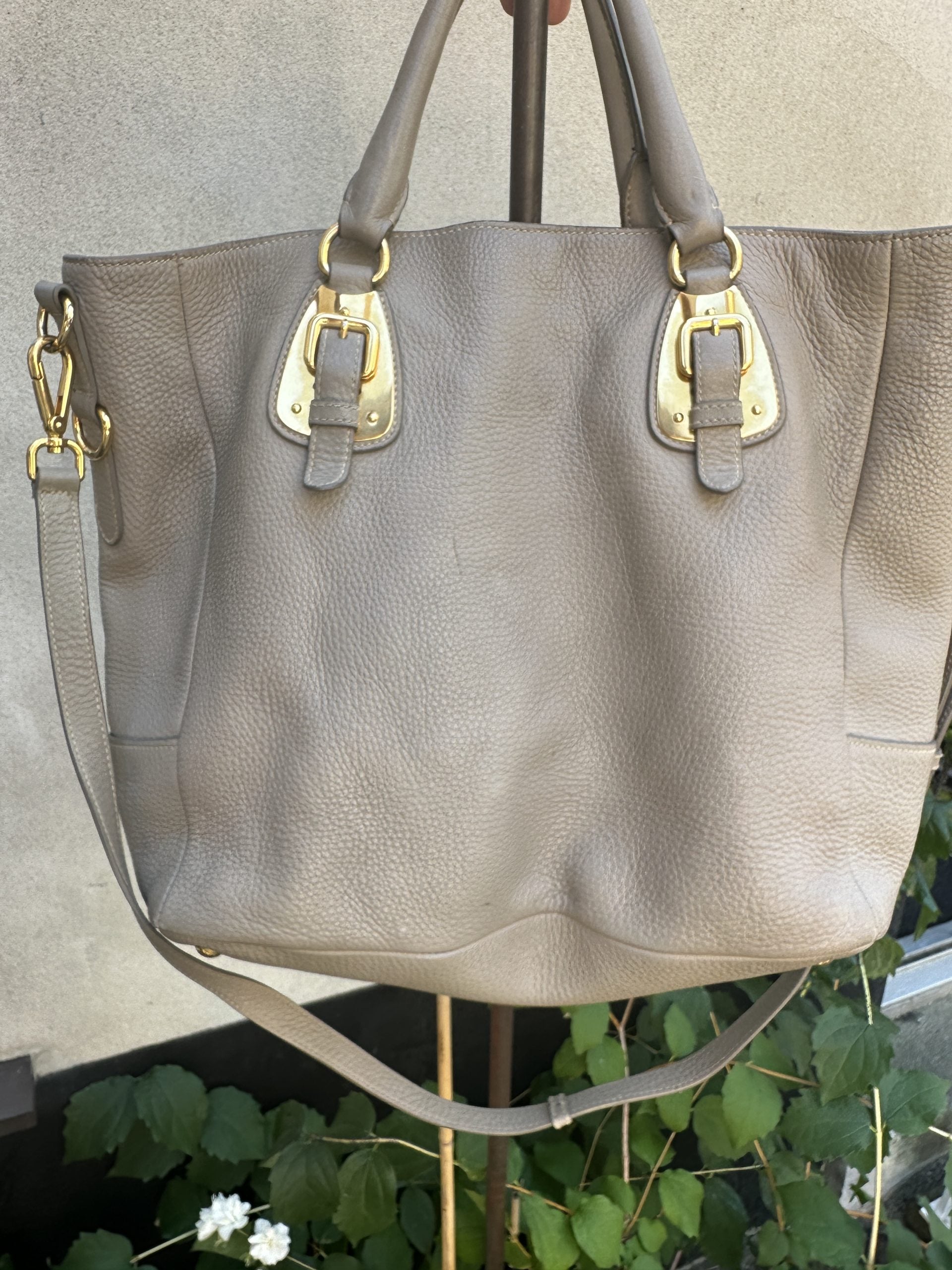 Prada Double Leather Handbag