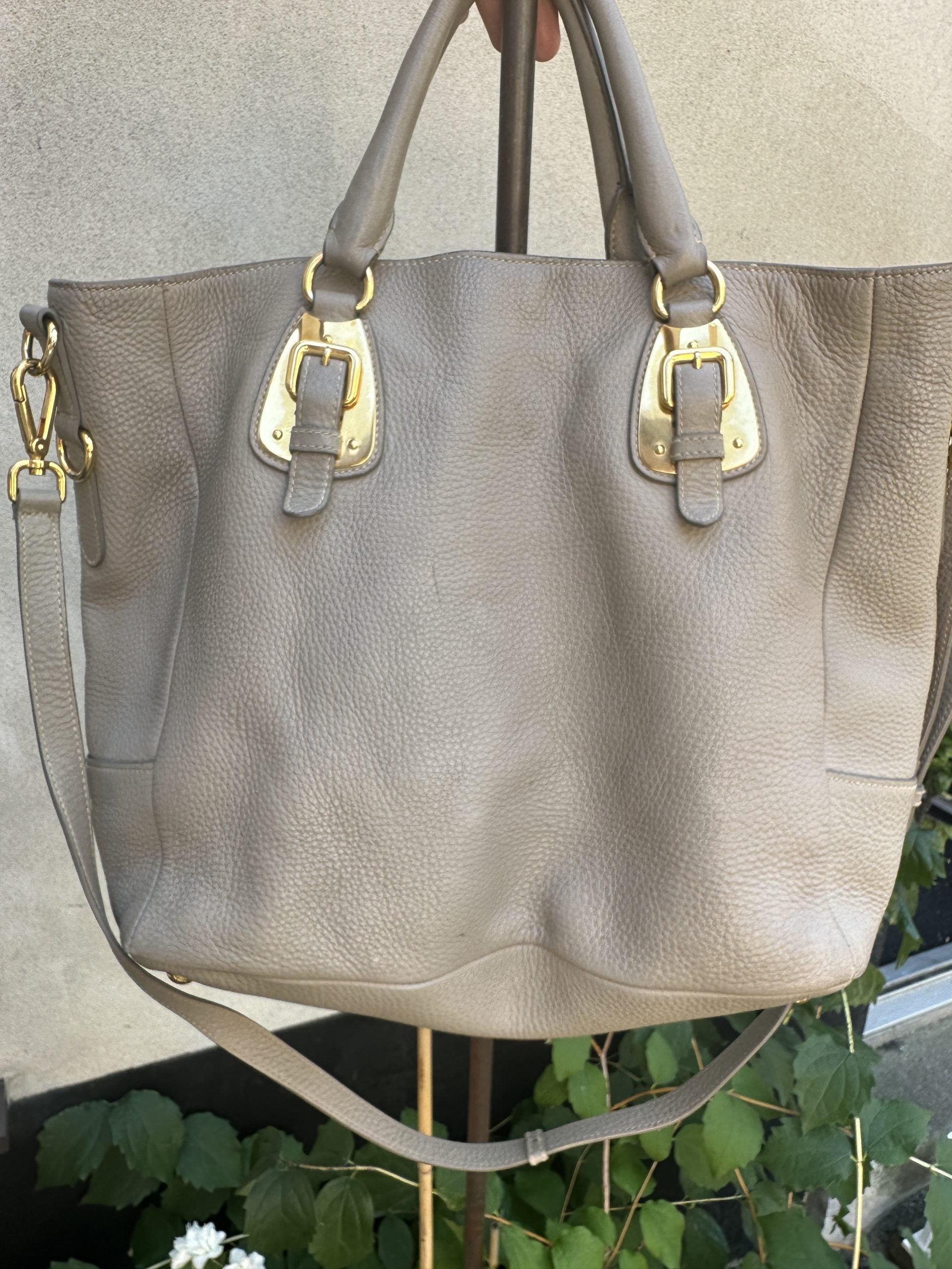 Prada Double Leather Handbag