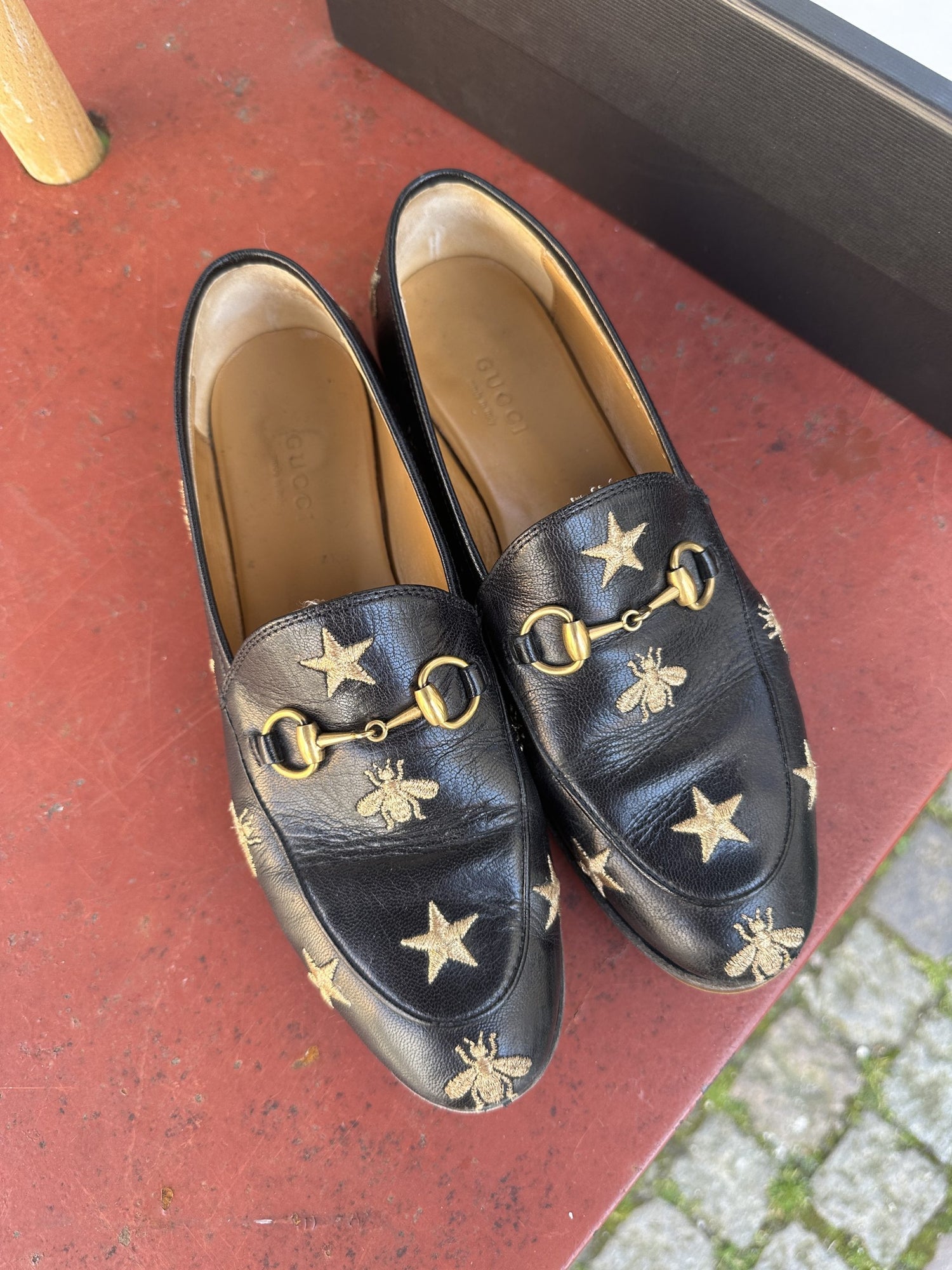 Gucci Jordaan Embroidered Loafers