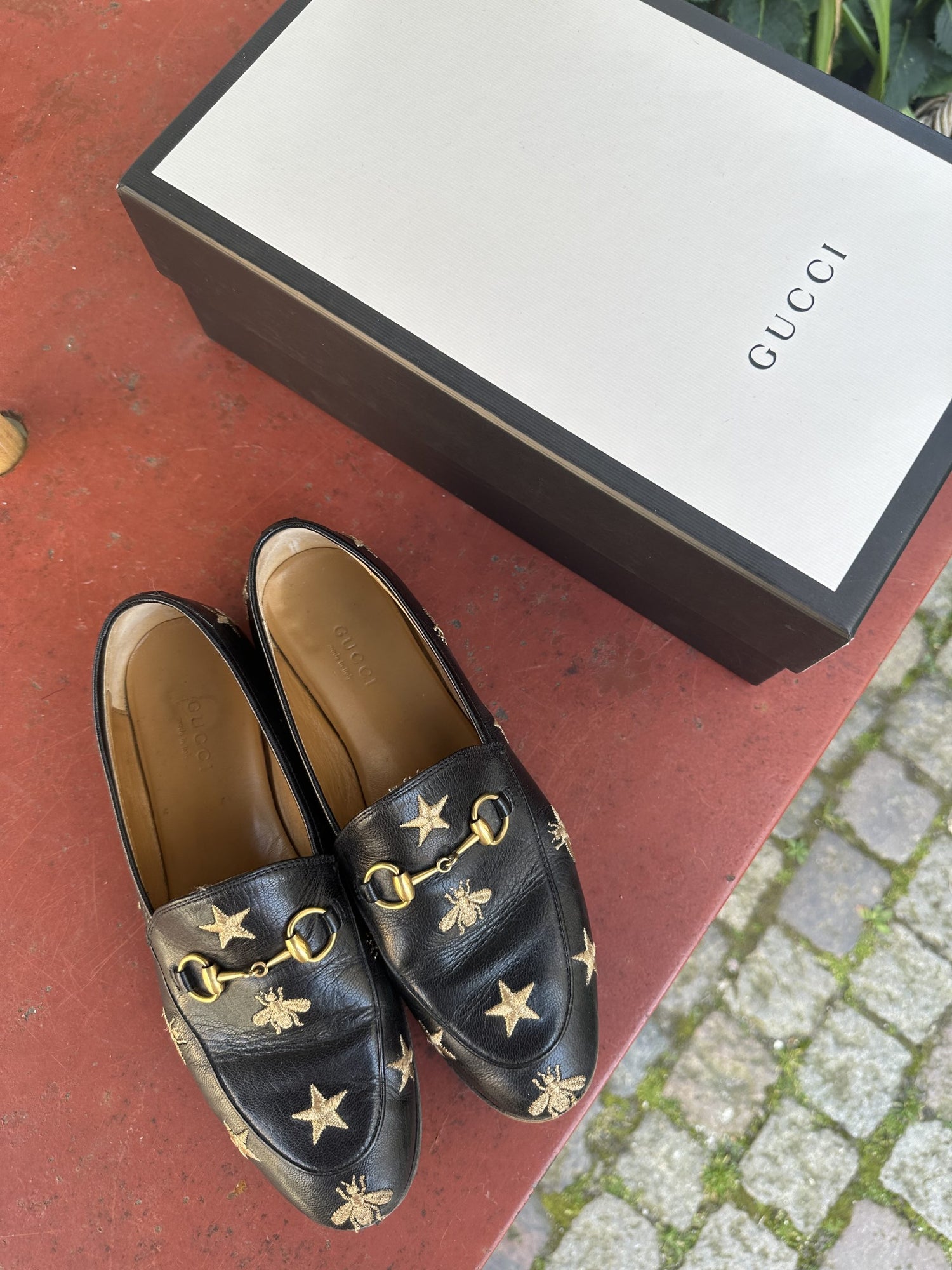 Gucci Jordaan Embroidered Loafers