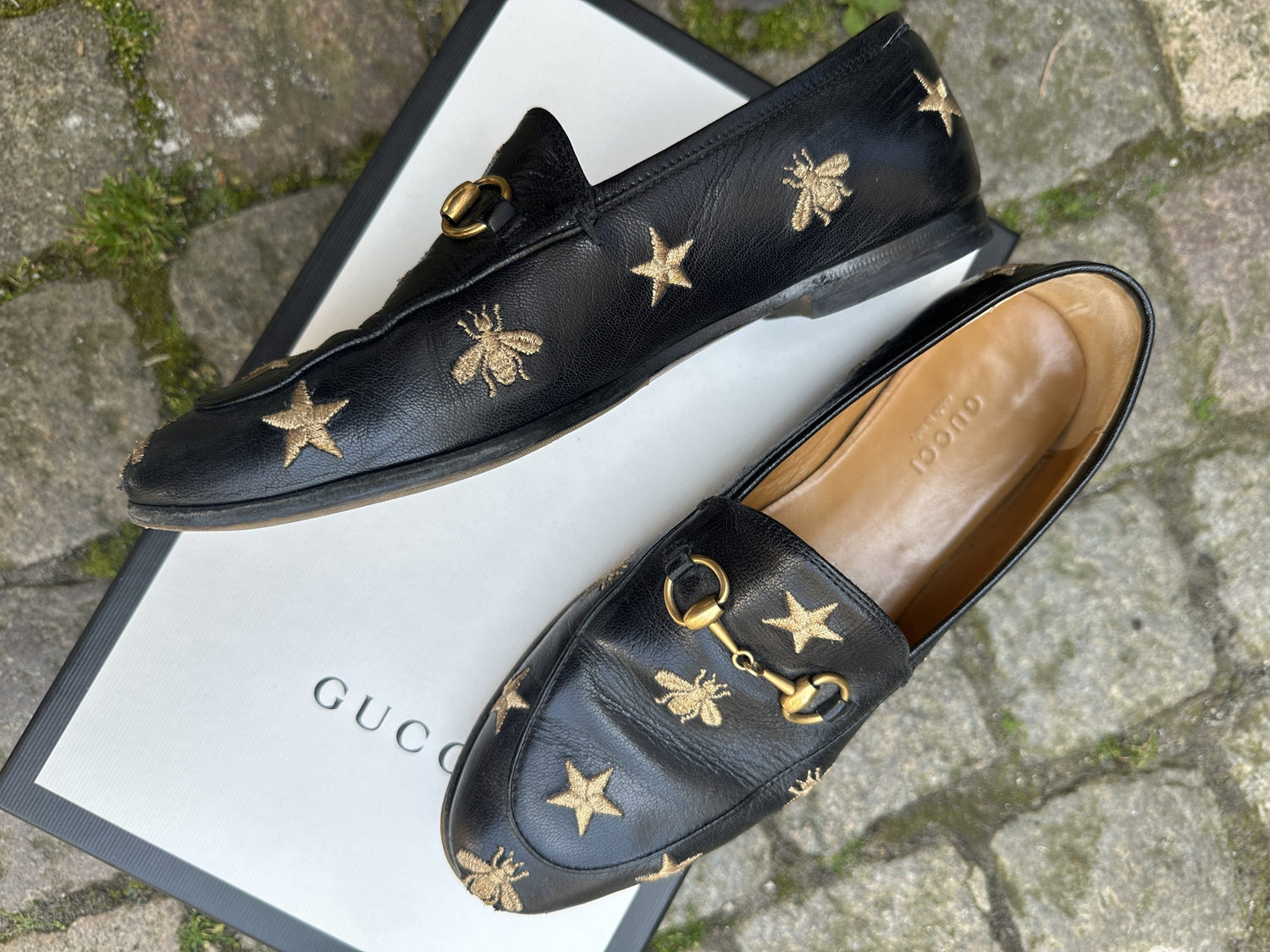 Gucci Jordaan Embroidered Loafers