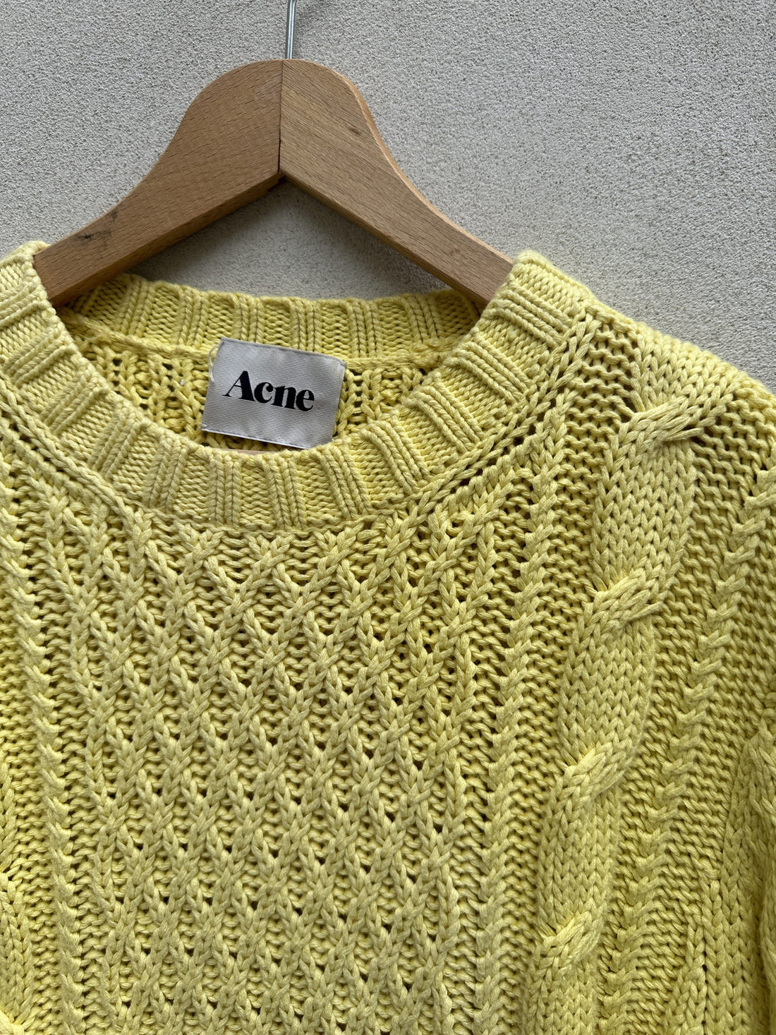 Acne Gul Strik Sweater