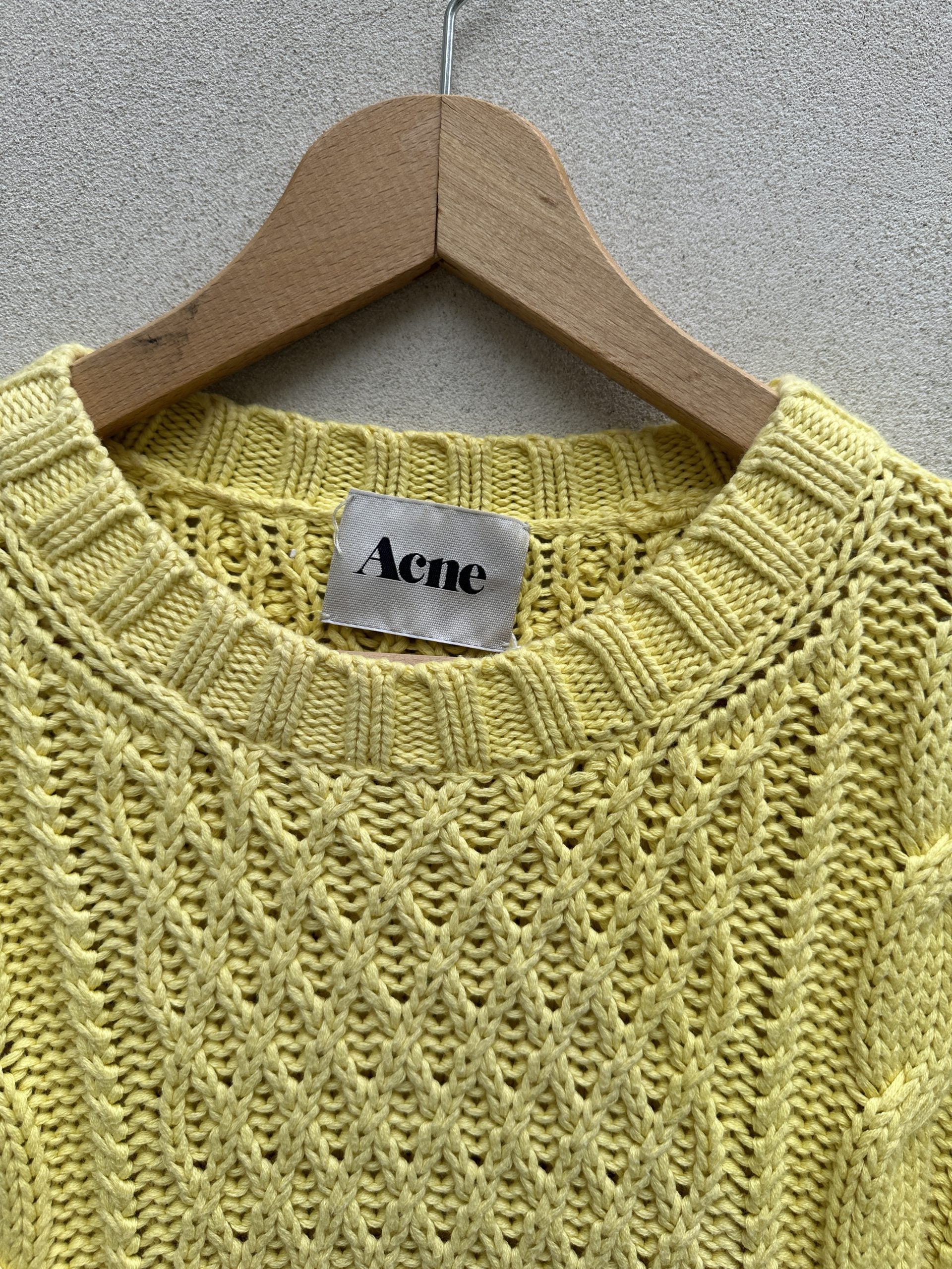 Acne Gul Strik Sweater